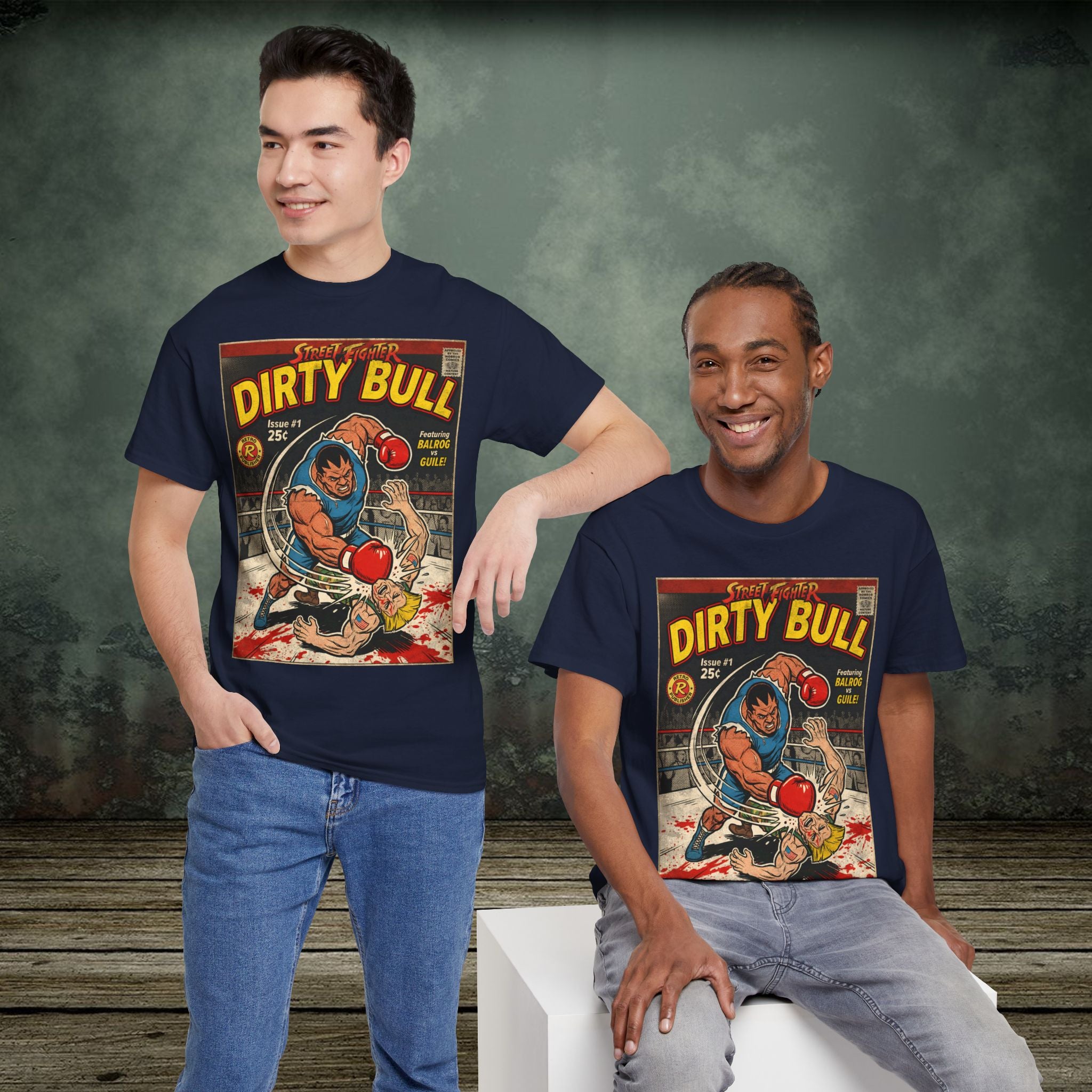 Street Fighter | Dirty Bull | Vintage Retro Gaming T-Shirt