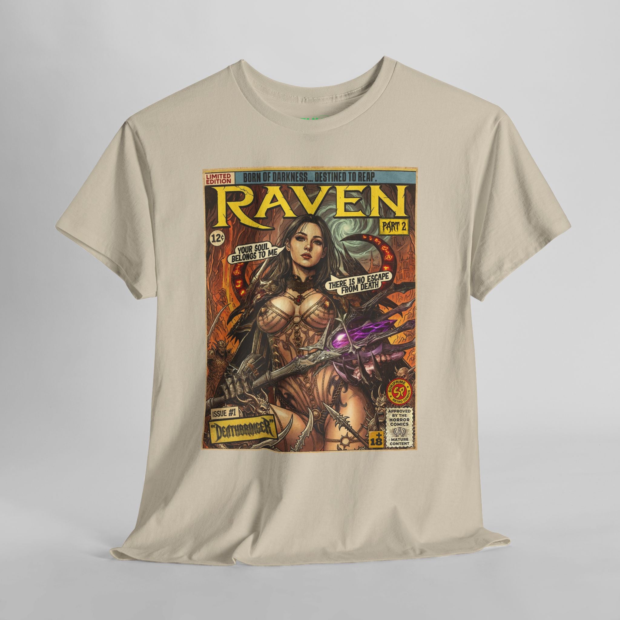 Raven 2 Deathbringer Comic Art T-Shirt