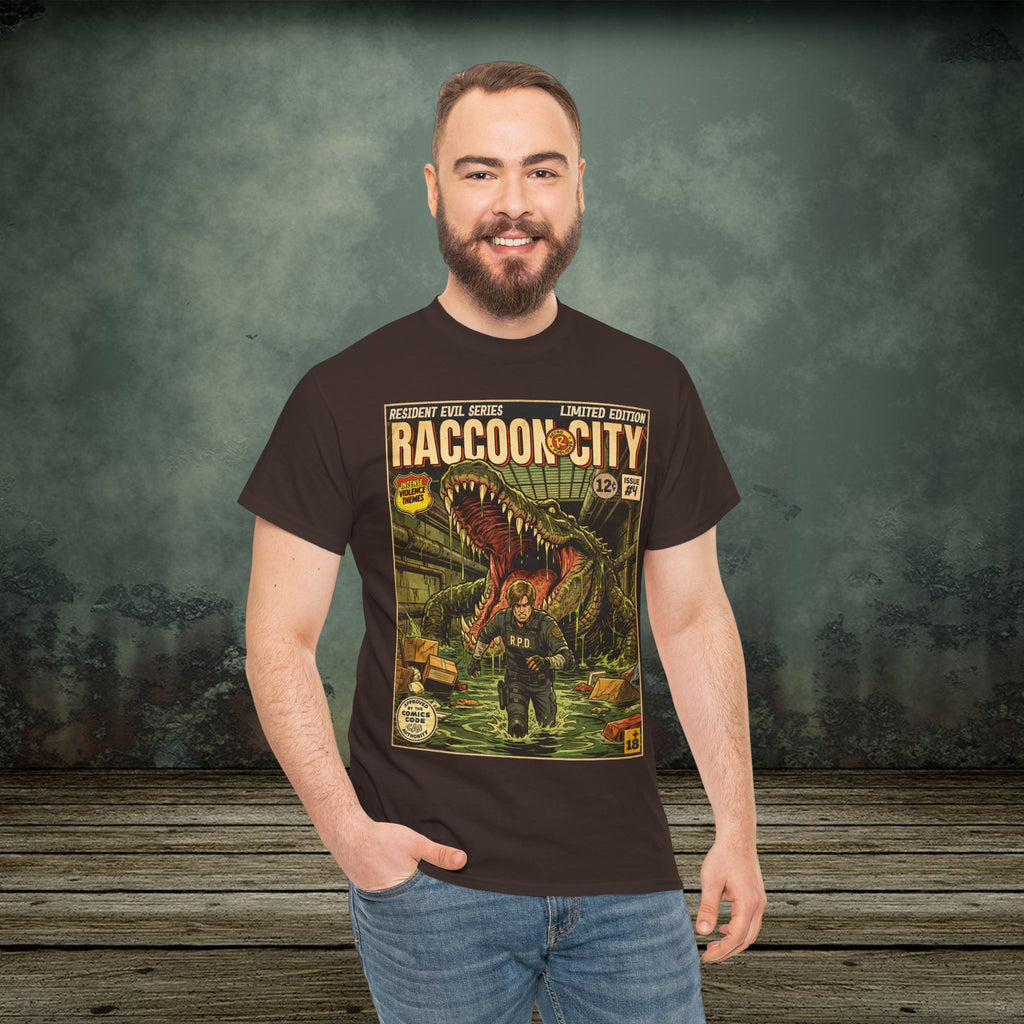 Resident Evil 2 Vintage Comic Art Gaming T-Shirt