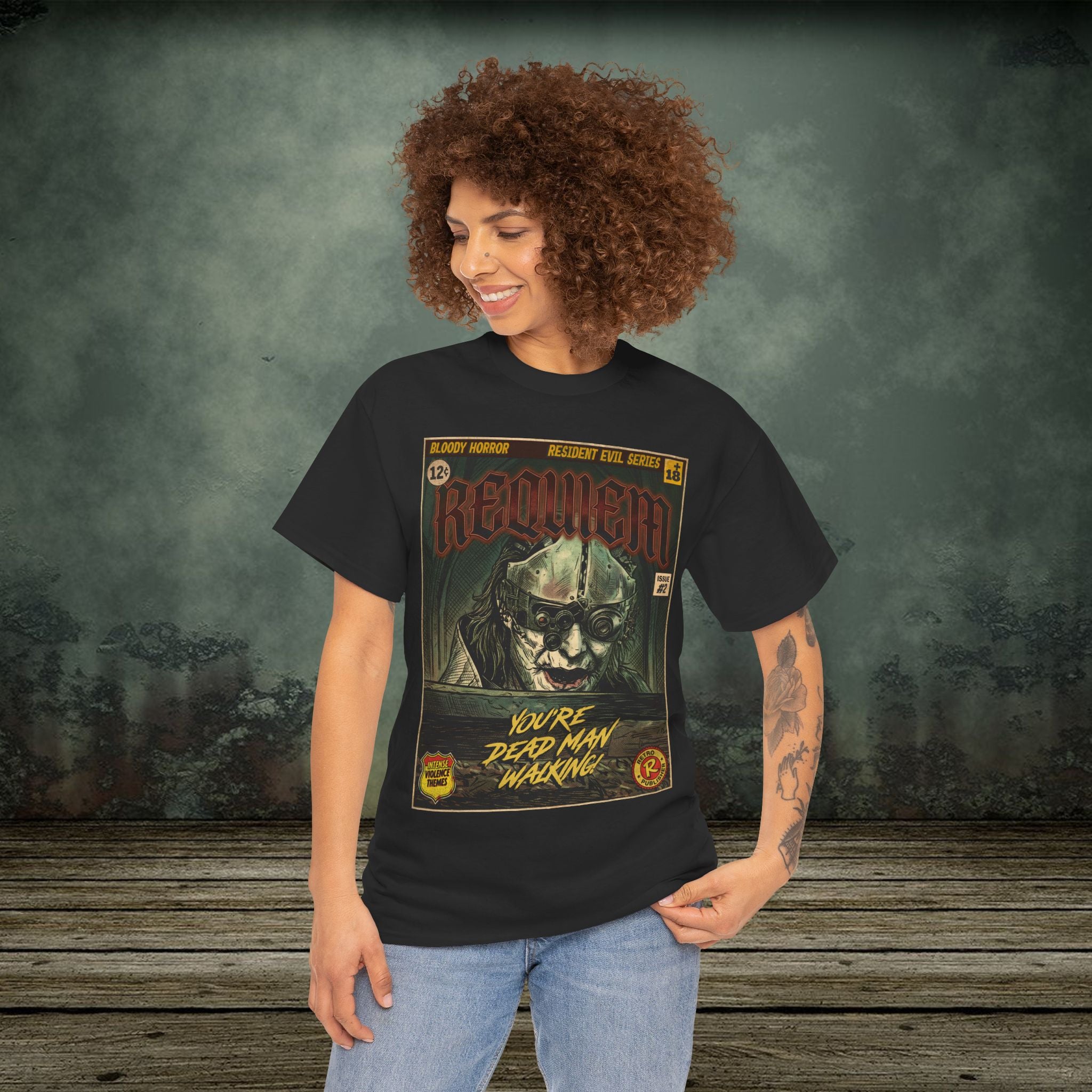 Resident Evil Requiem | Vintage Retro Gaming T-Shirt