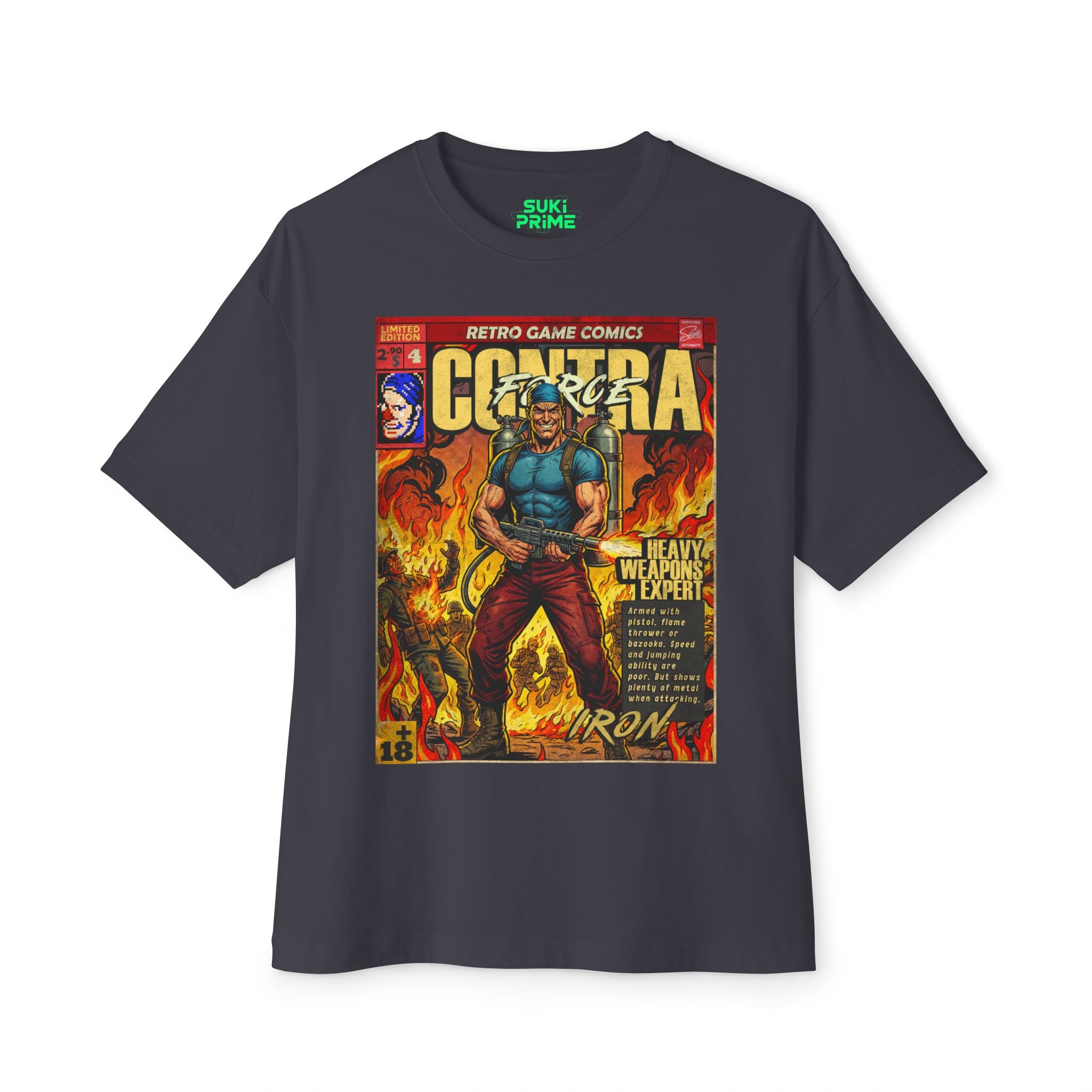 Contra Force Comic Cover Oversized T-Shirt