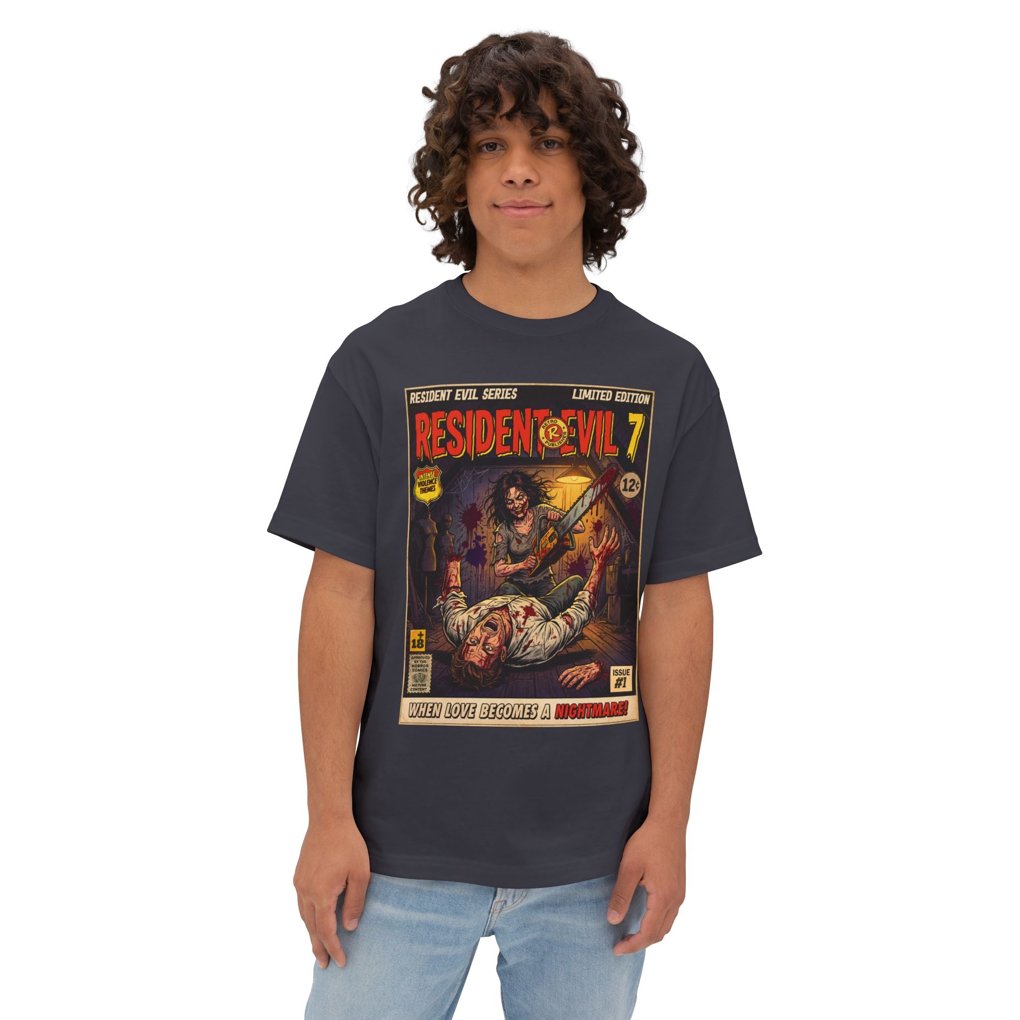 Resident Evil 7 Comic Cover Oversized T-Shirt