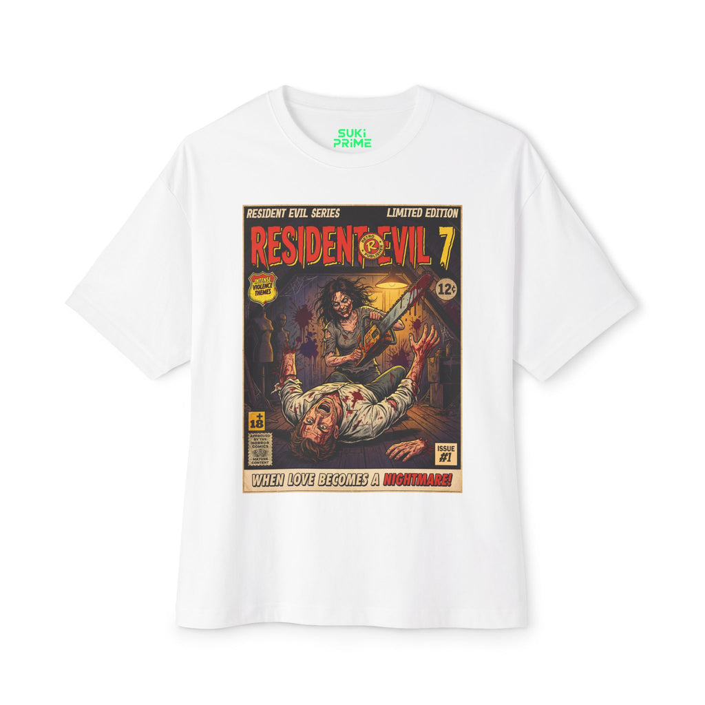 Resident Evil 7 Comic Cover Oversized T-Shirt