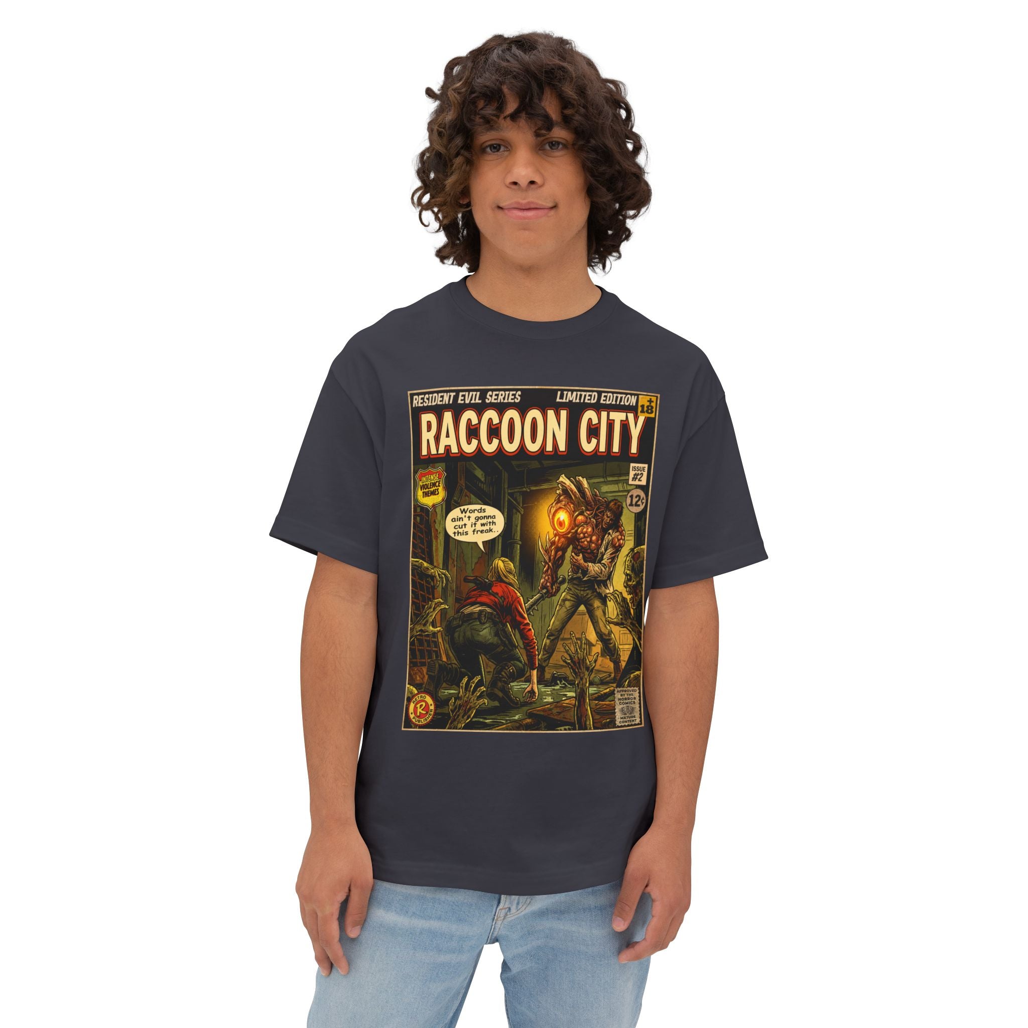 Resident Evil 2 Comic Cover Oversized T-Shirt