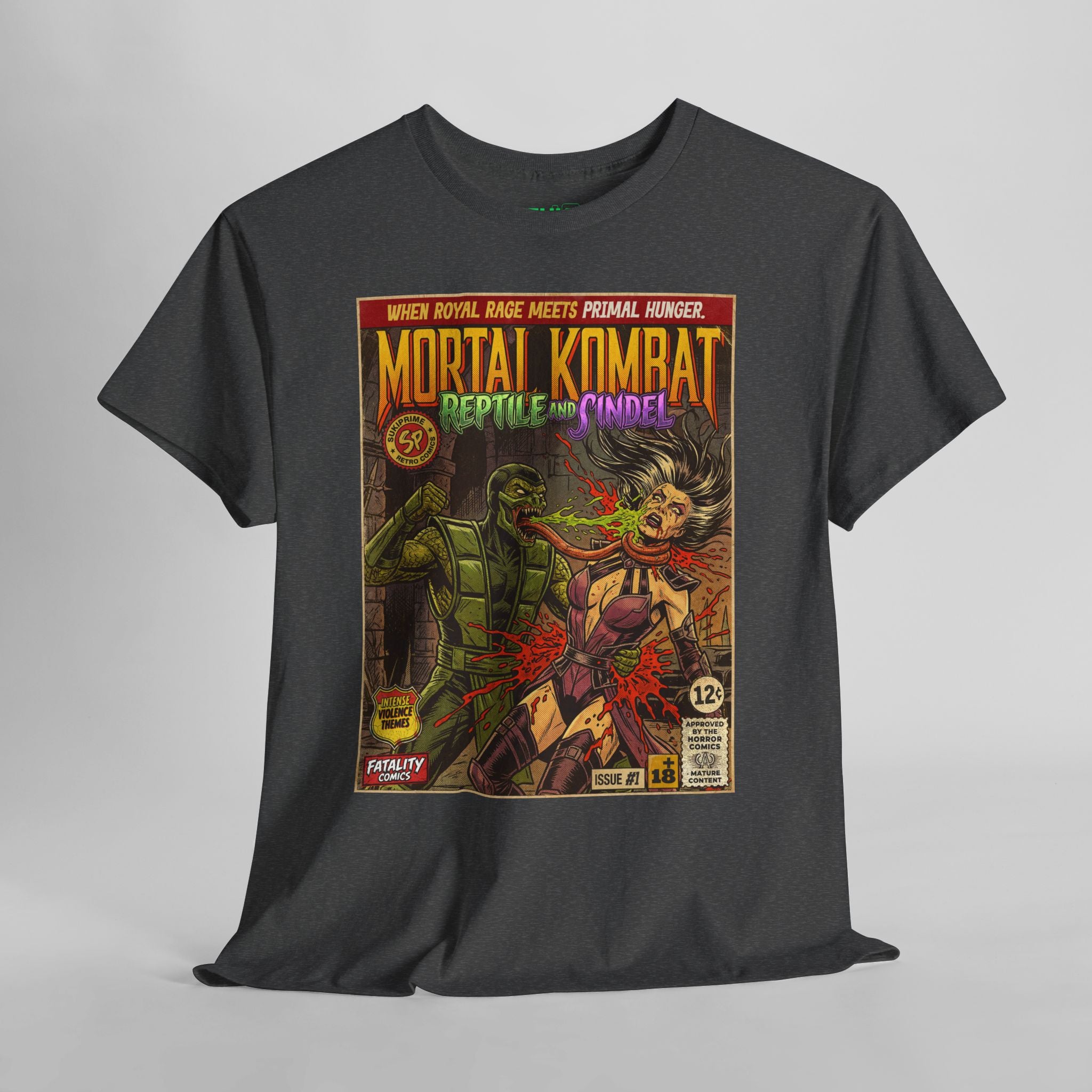 Mortal Kombat Reptile Vs. Sindel Comic Cover T-Shirt