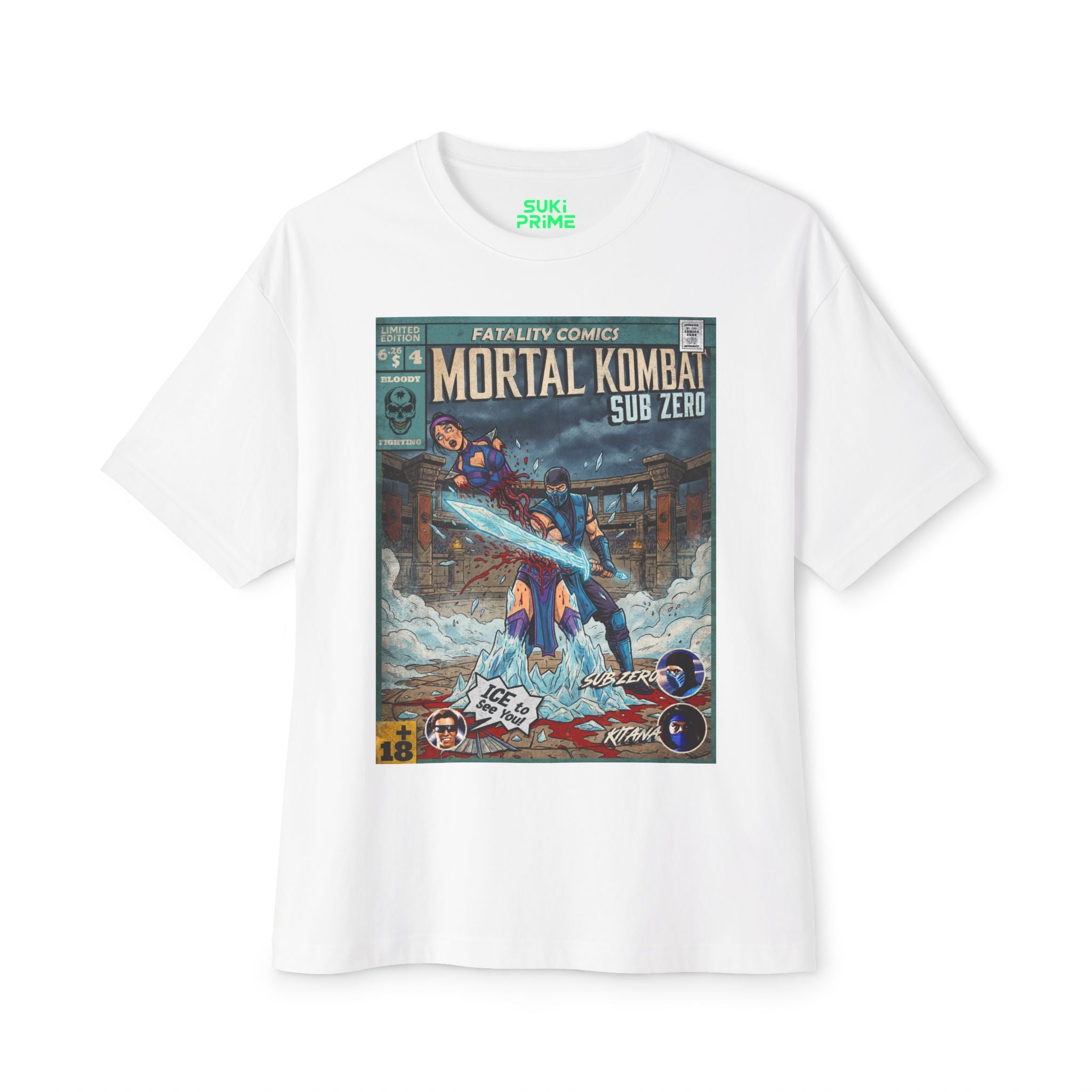 Sub-Zero Comic Cover Oversized T-Shirt