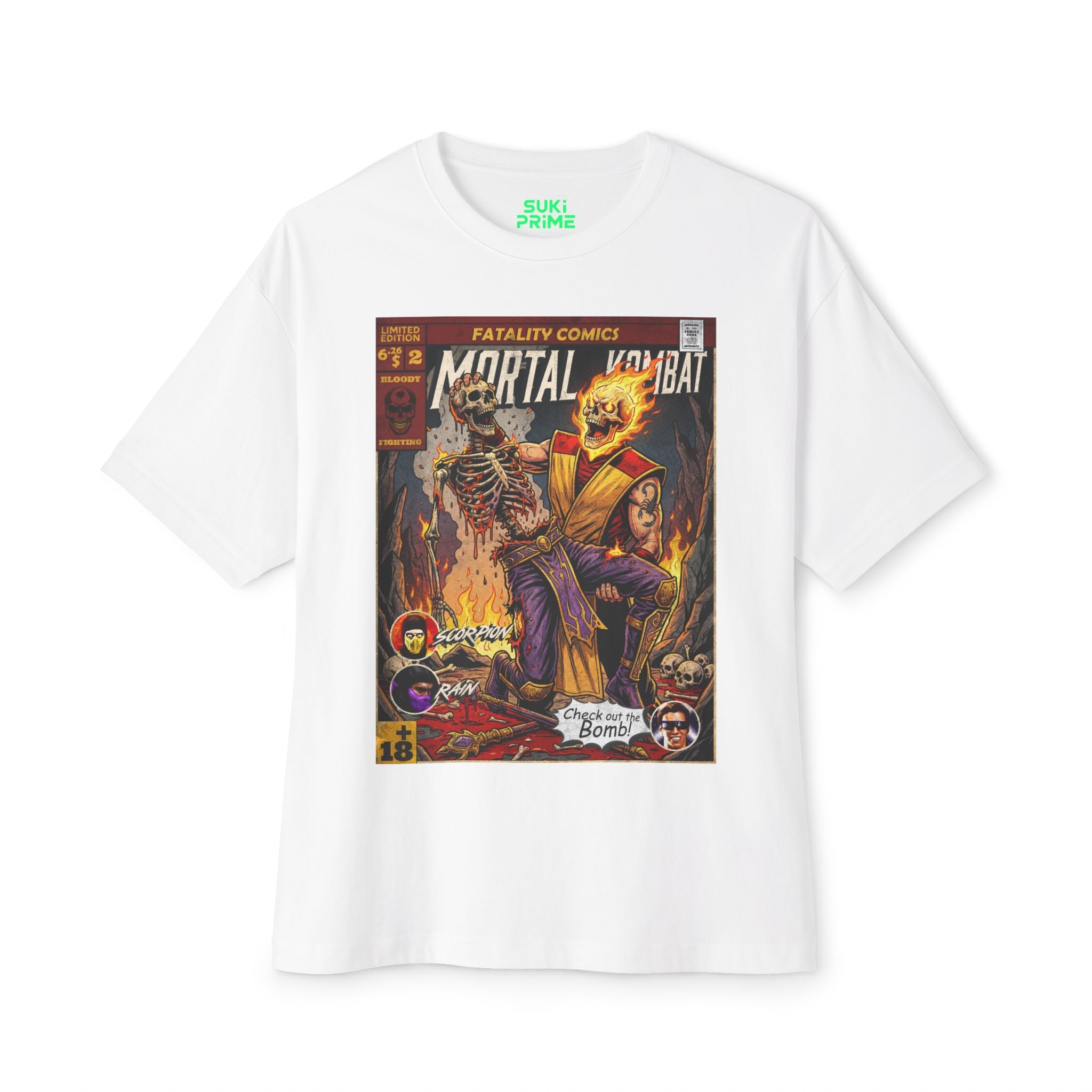 Scorpion Comic Cover Oversized T-Shirt