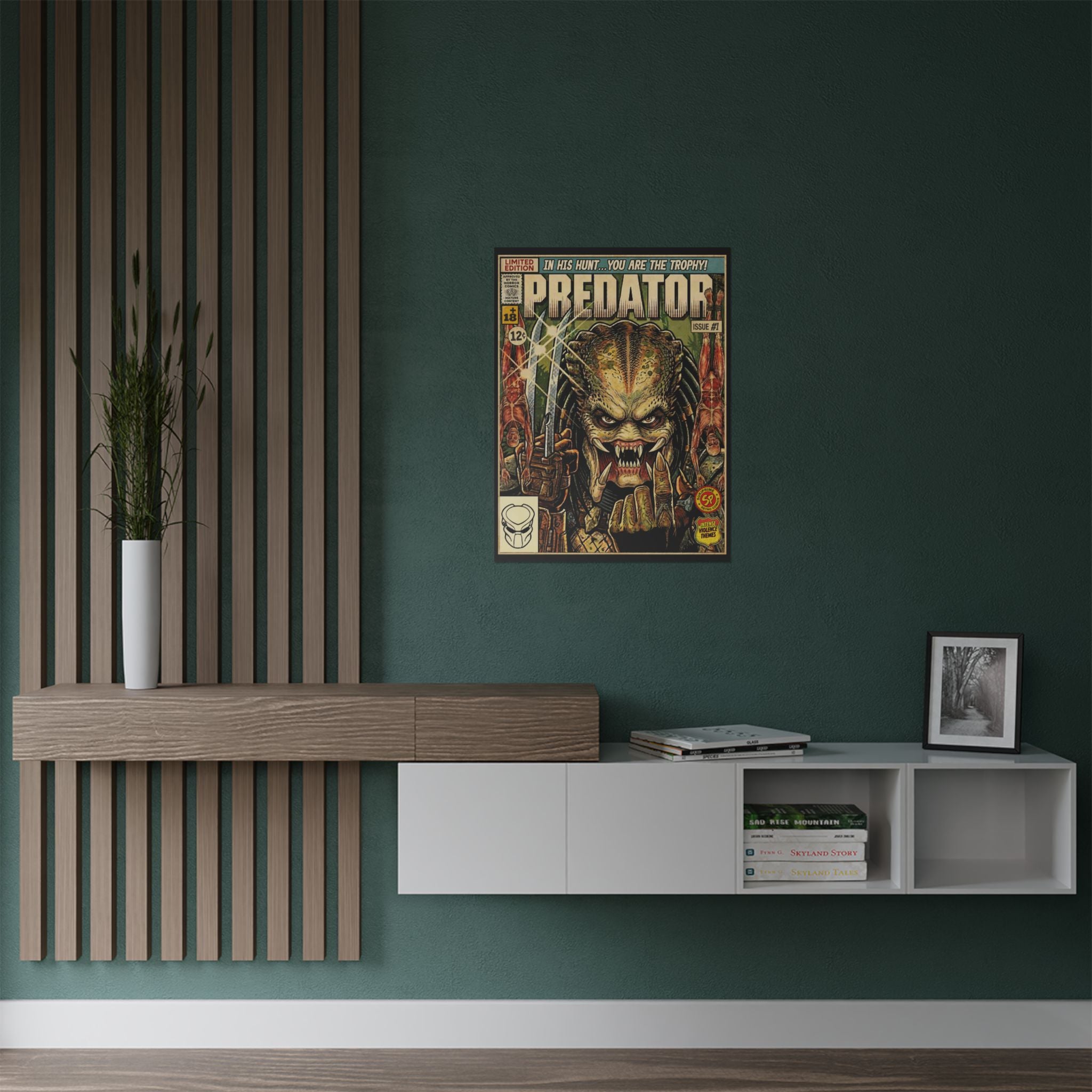 Predator Comic Art Poster