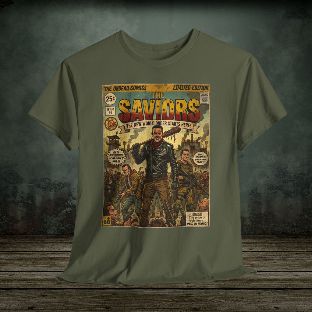 Retro Walking Dead TV Series Comic Art T-Shirt by SukiPrime