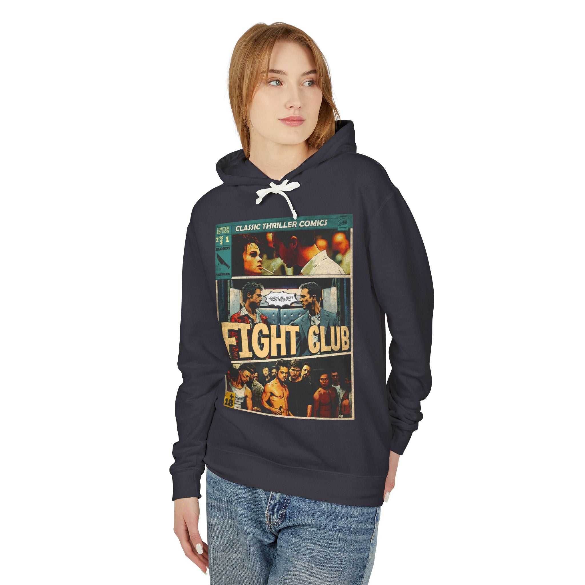 Fight Club Movie Comic Cover Hoodie