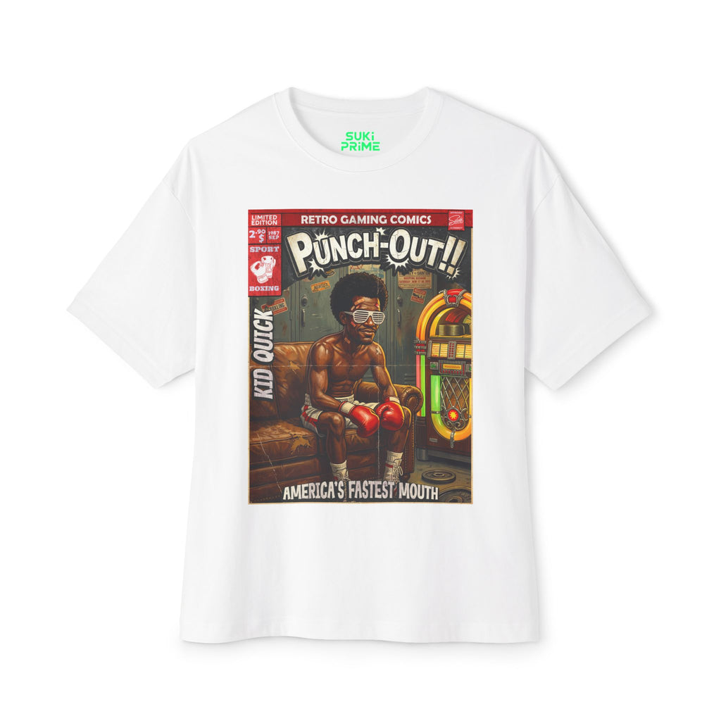 Punch-Out Kid Quick Comic Cover Oversized T-Shirt