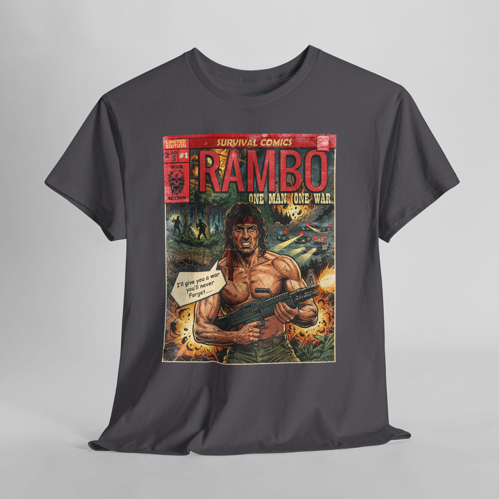 Rambo Vintage Retro Comic Cover T-Shirt