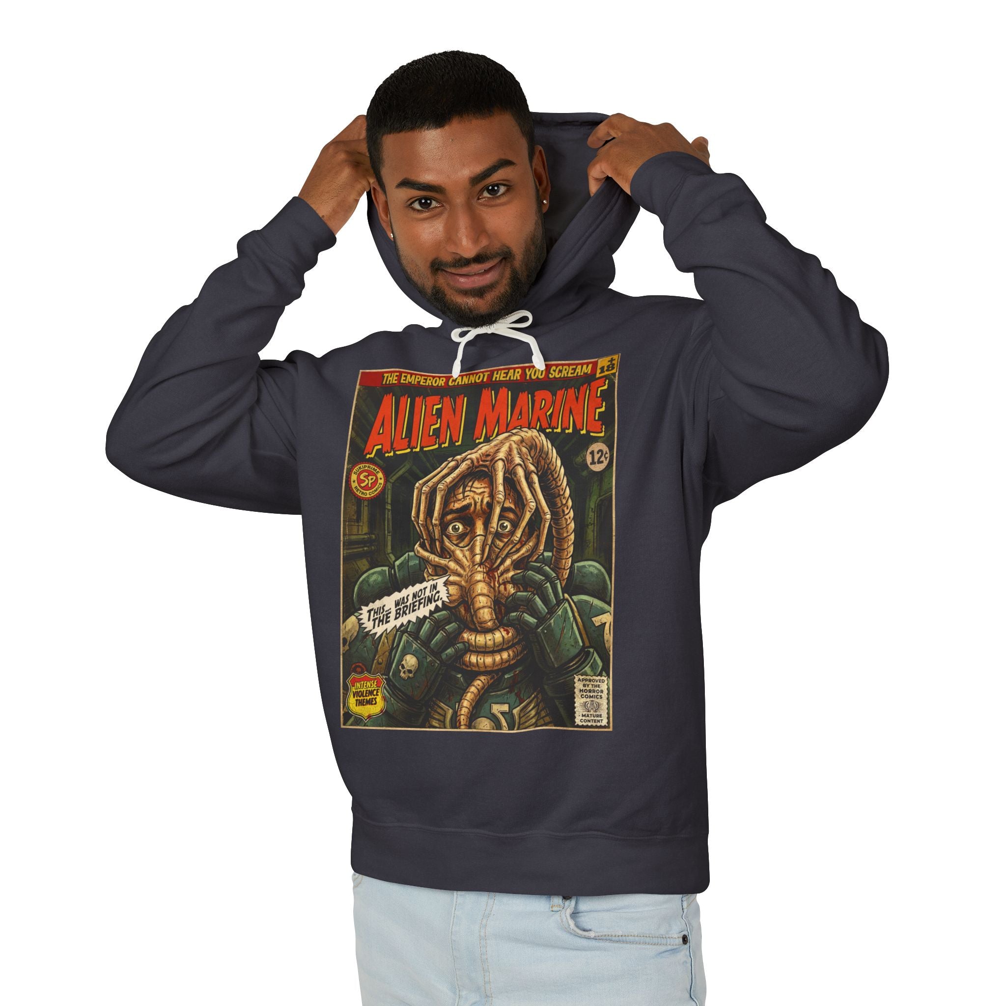 Alien Marine Comic Cover Hoodie