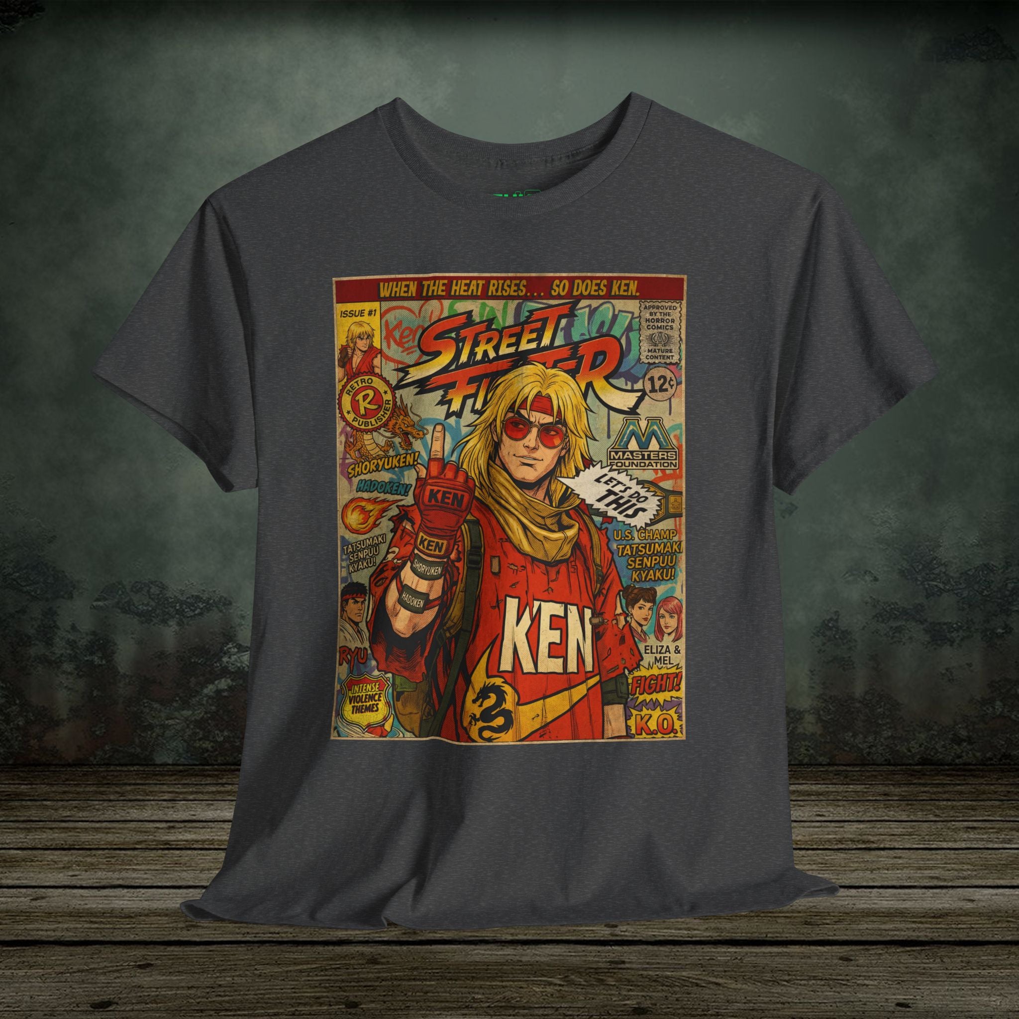 Street Fighter Ken | Vintage Retro Gaming T-Shirt