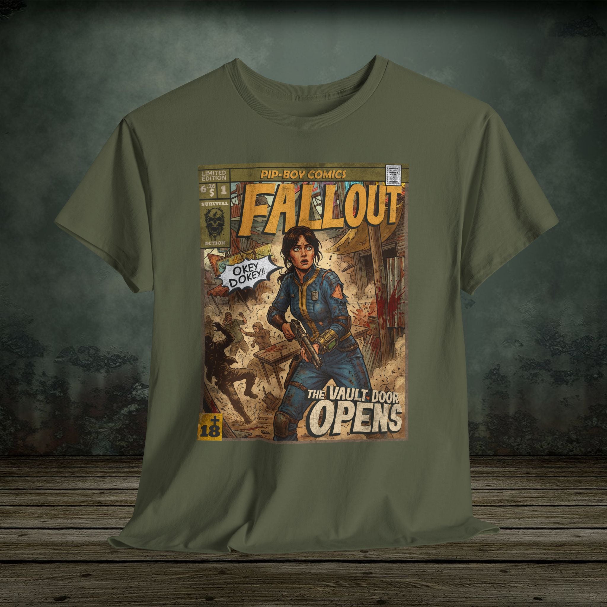 Vault Door Opens - Vintage Retro TV Series T-Shirt - SukiPrime