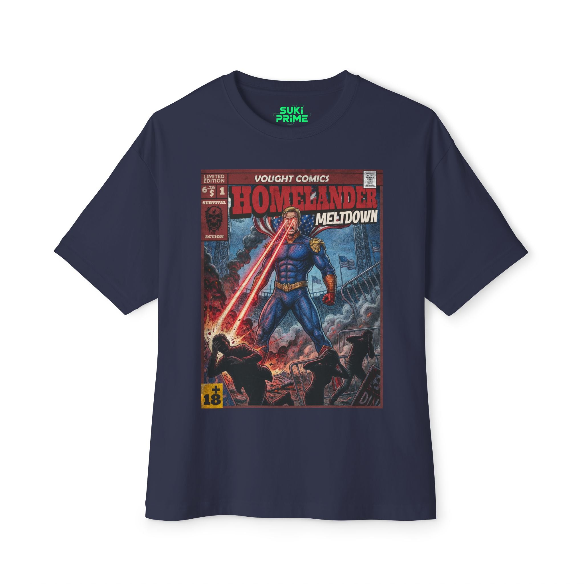 Meltdown Comic Cover Oversized T‑Shirt