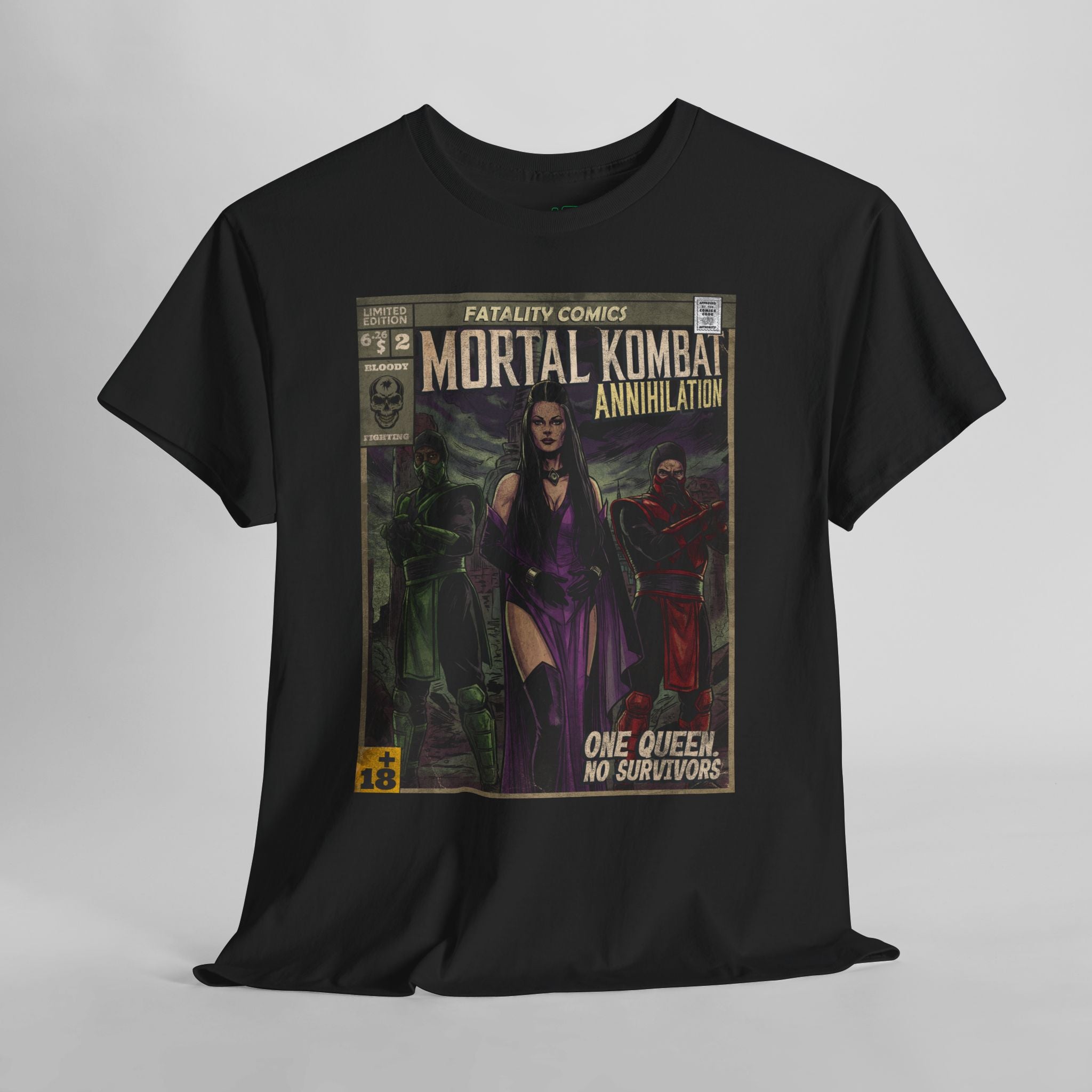 Mortal Kombat Vintage Retro Comic Cover T-Shirt
