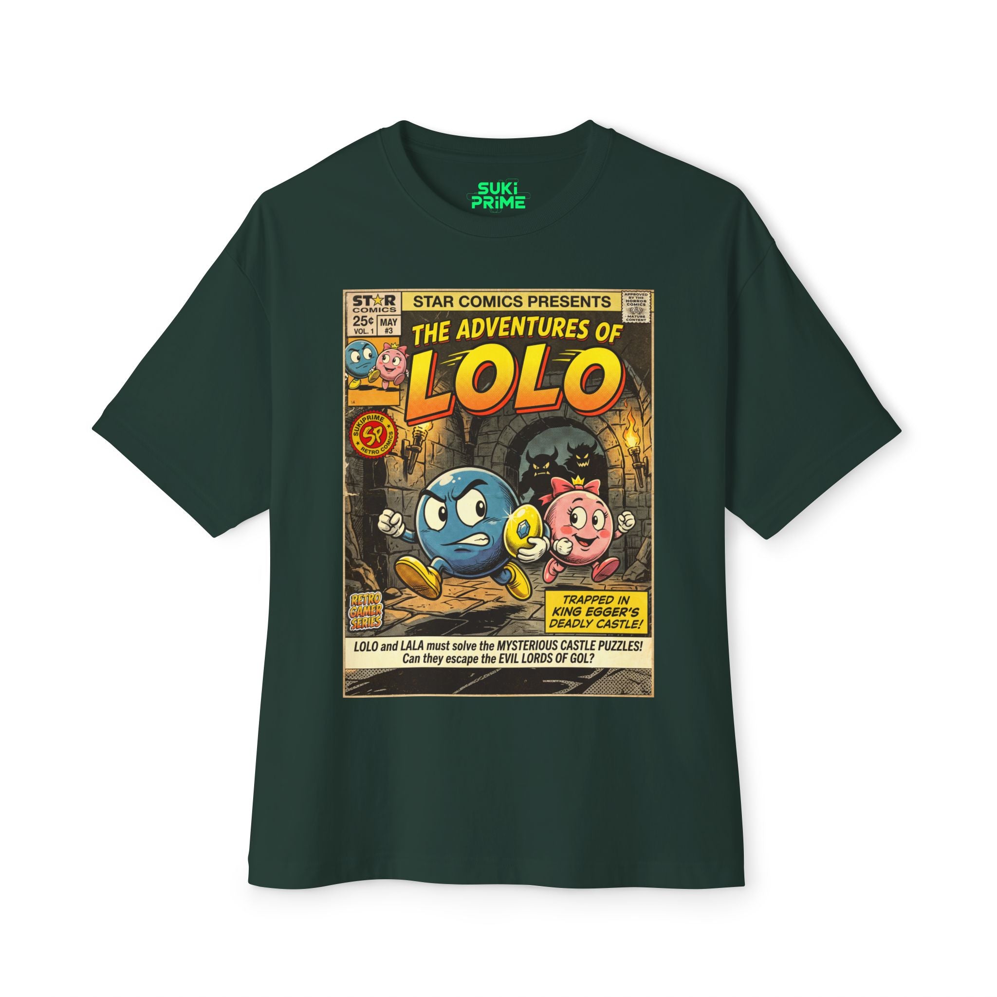 The Adventures of Lolo Comic Art Oversized T-Shirt