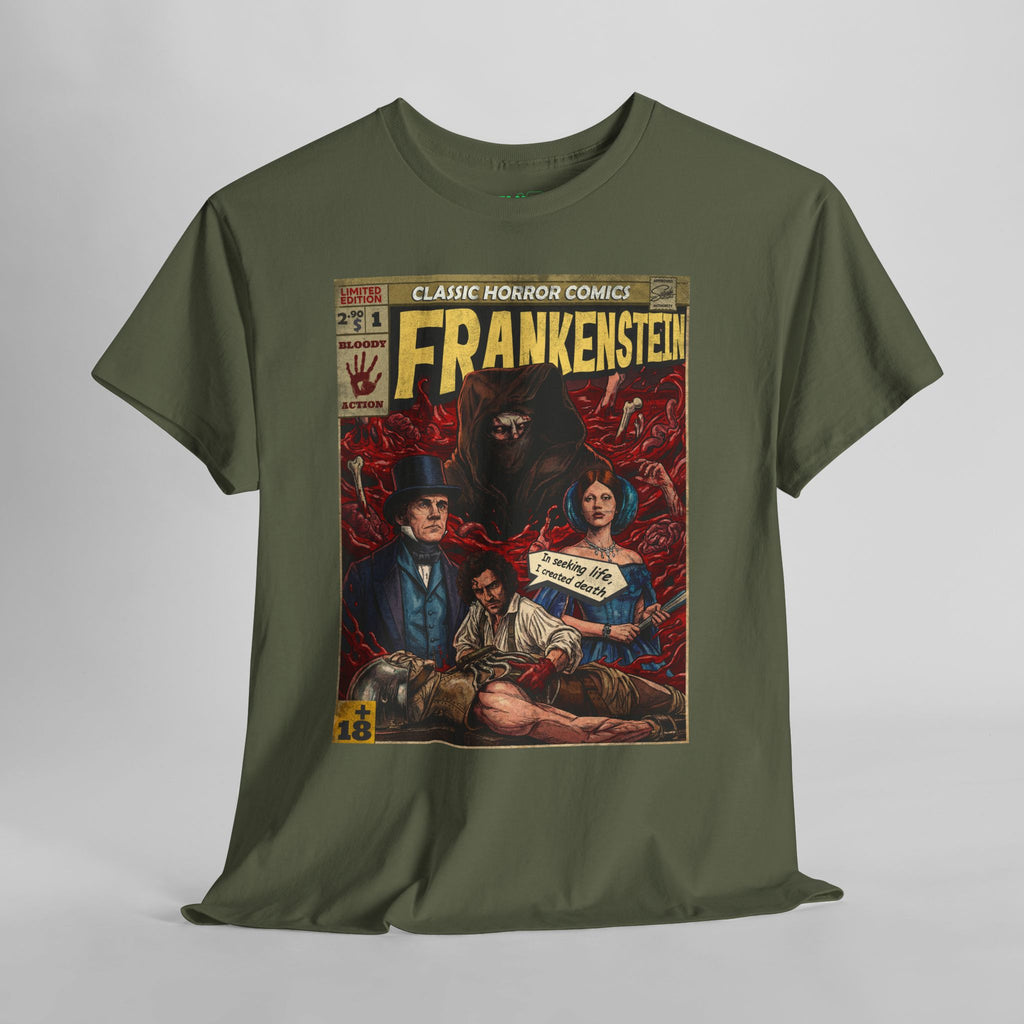 Frankenstein Vintage Retro Comic Cover T-Shirt