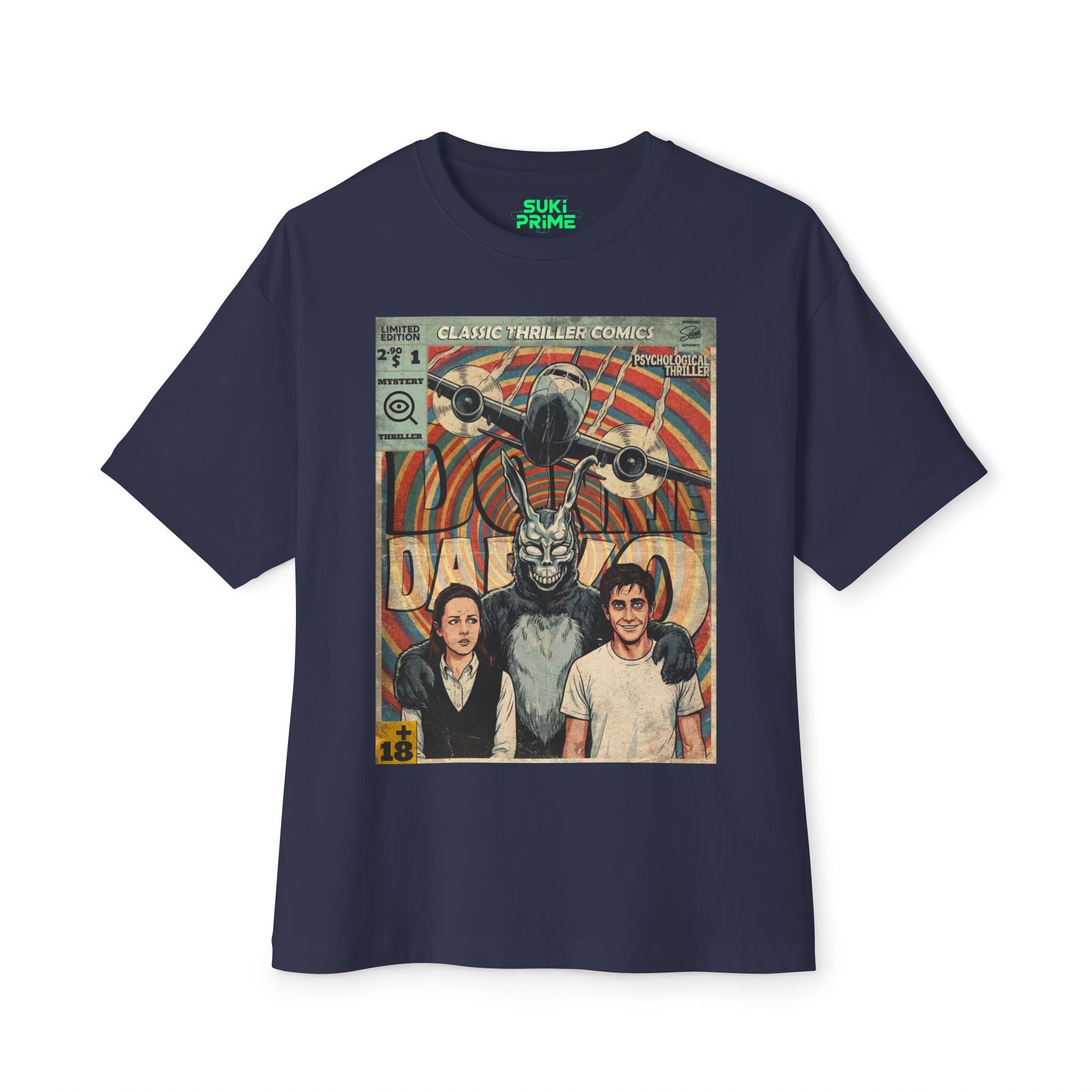 Donnie Darko Movie Comic Cover Oversized T-Shirt