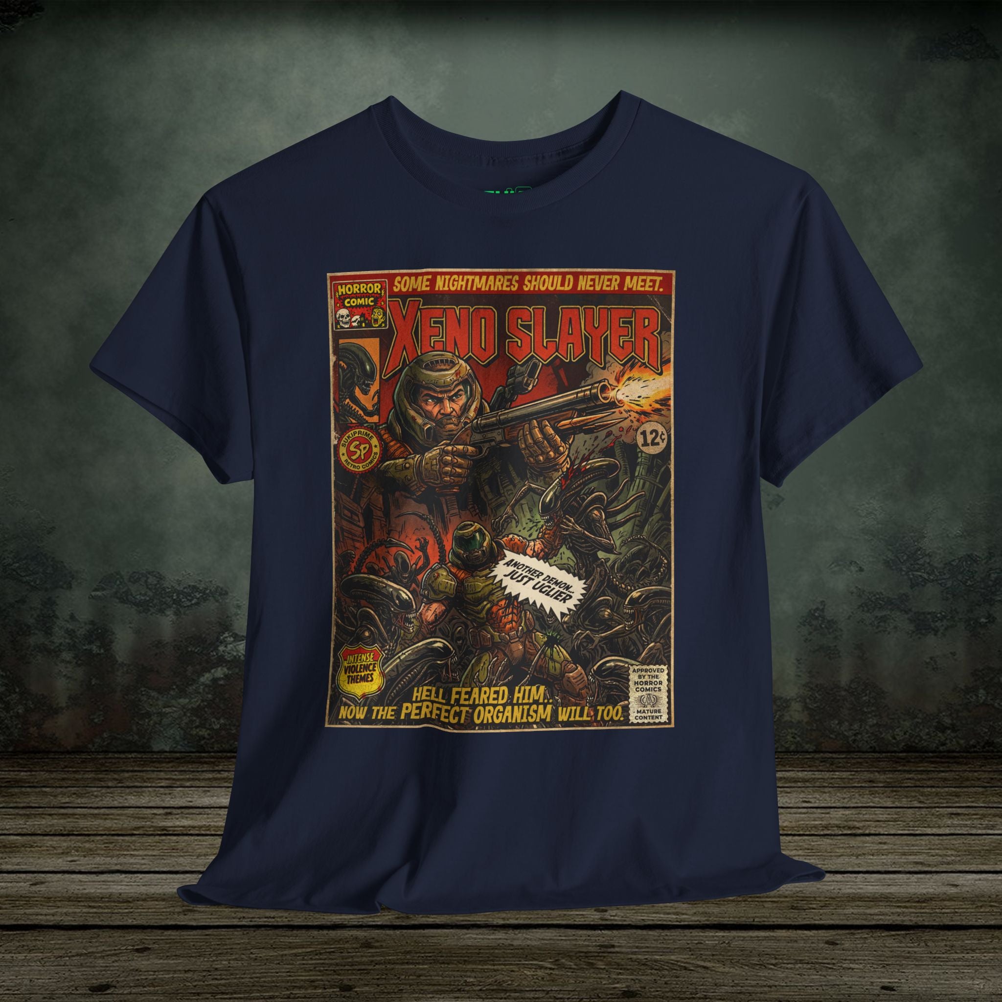 Xeno Slayer | Vintage Retro Gaming T-Shirt