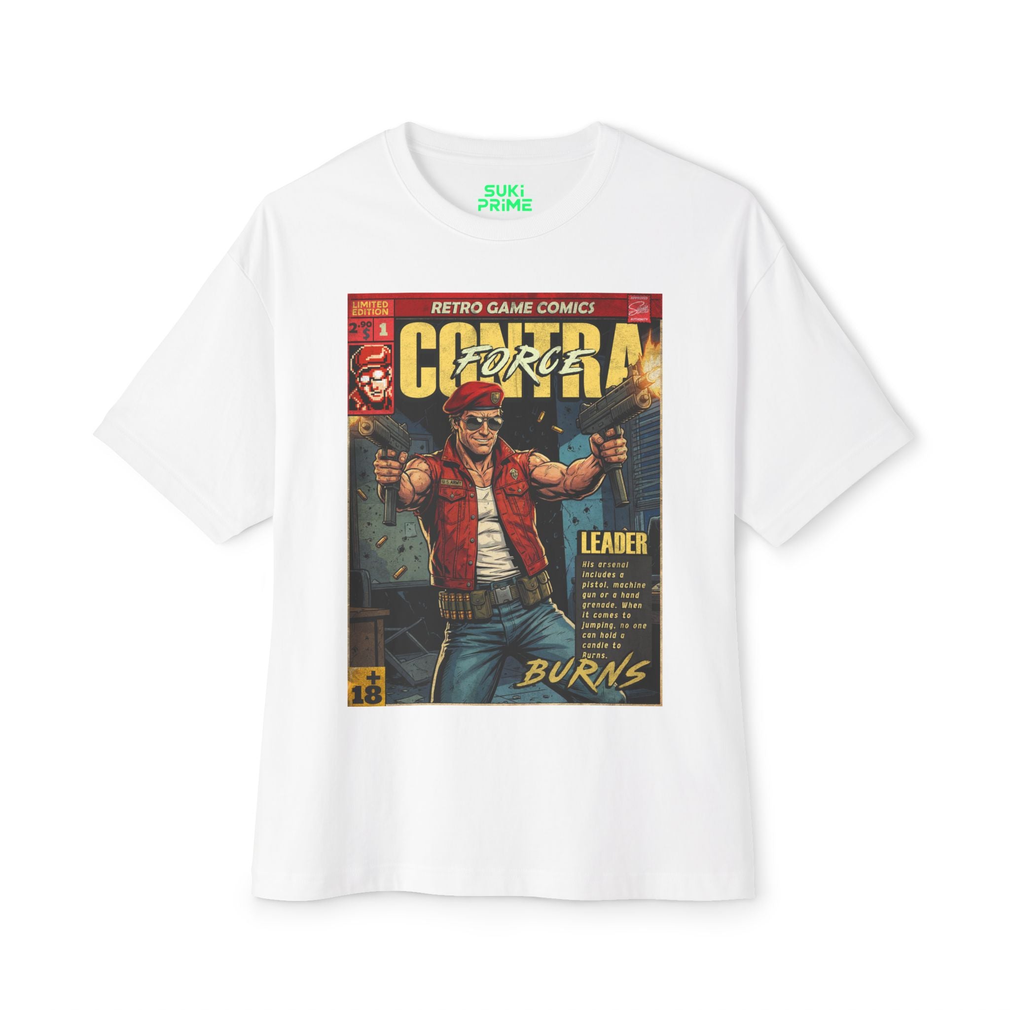 Contra Force Comic Cover Oversized T-Shirt