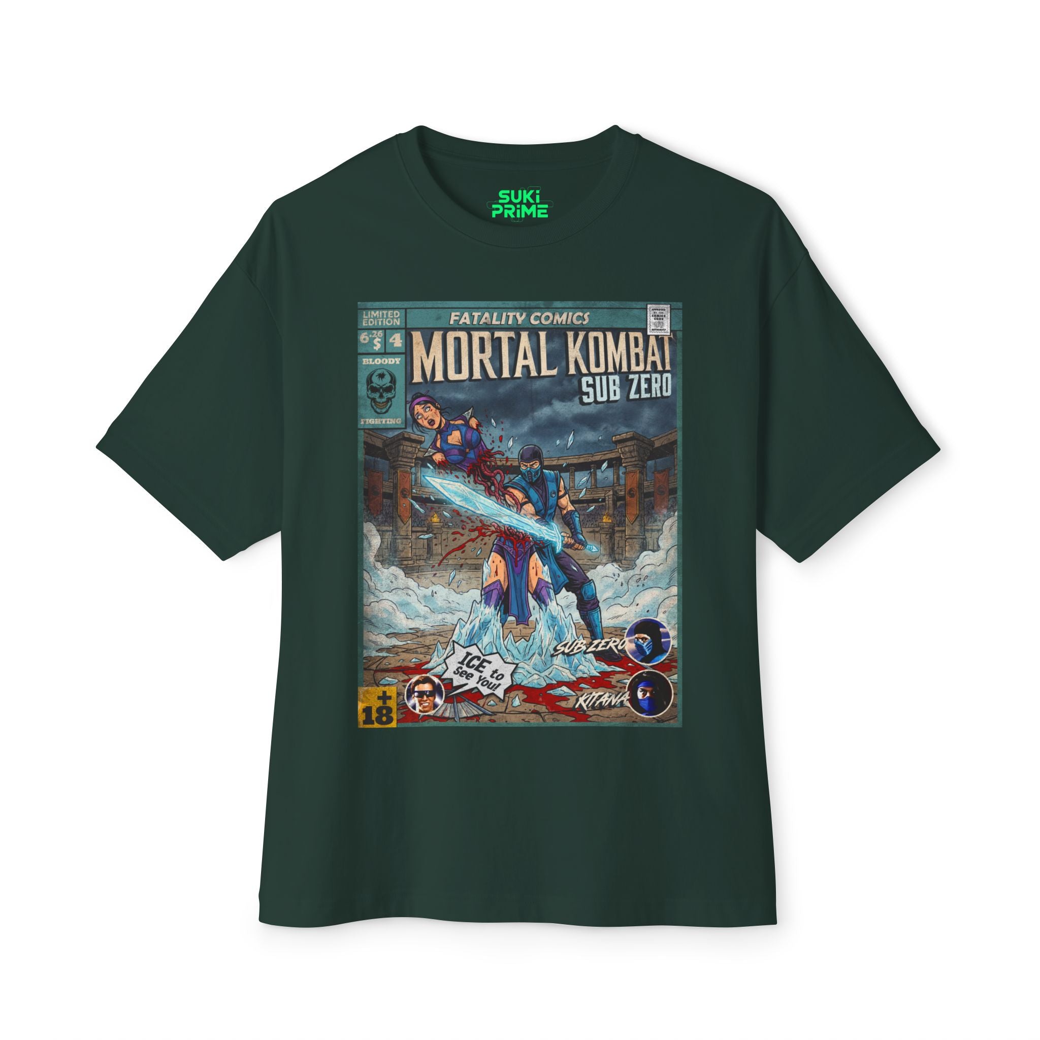 Sub-Zero Comic Cover Oversized T-Shirt