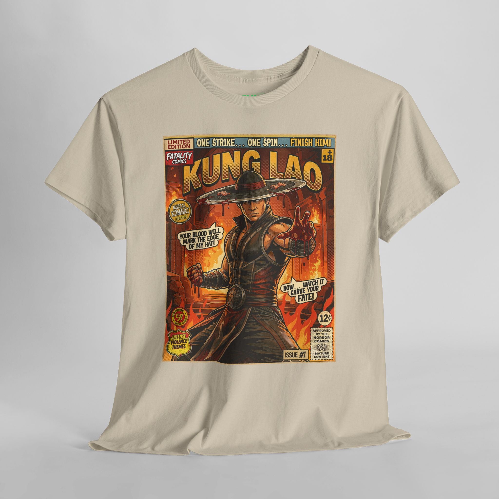 Kung Lao Mortal Kombat Comic Art T-Shirt
