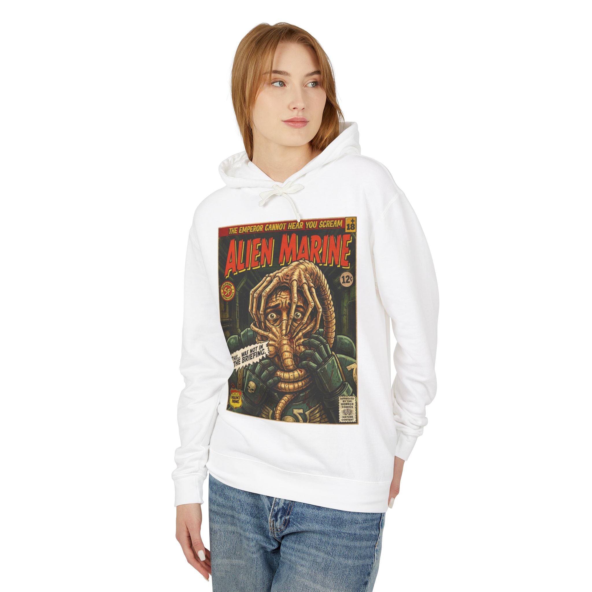 Alien Marine Comic Cover Hoodie