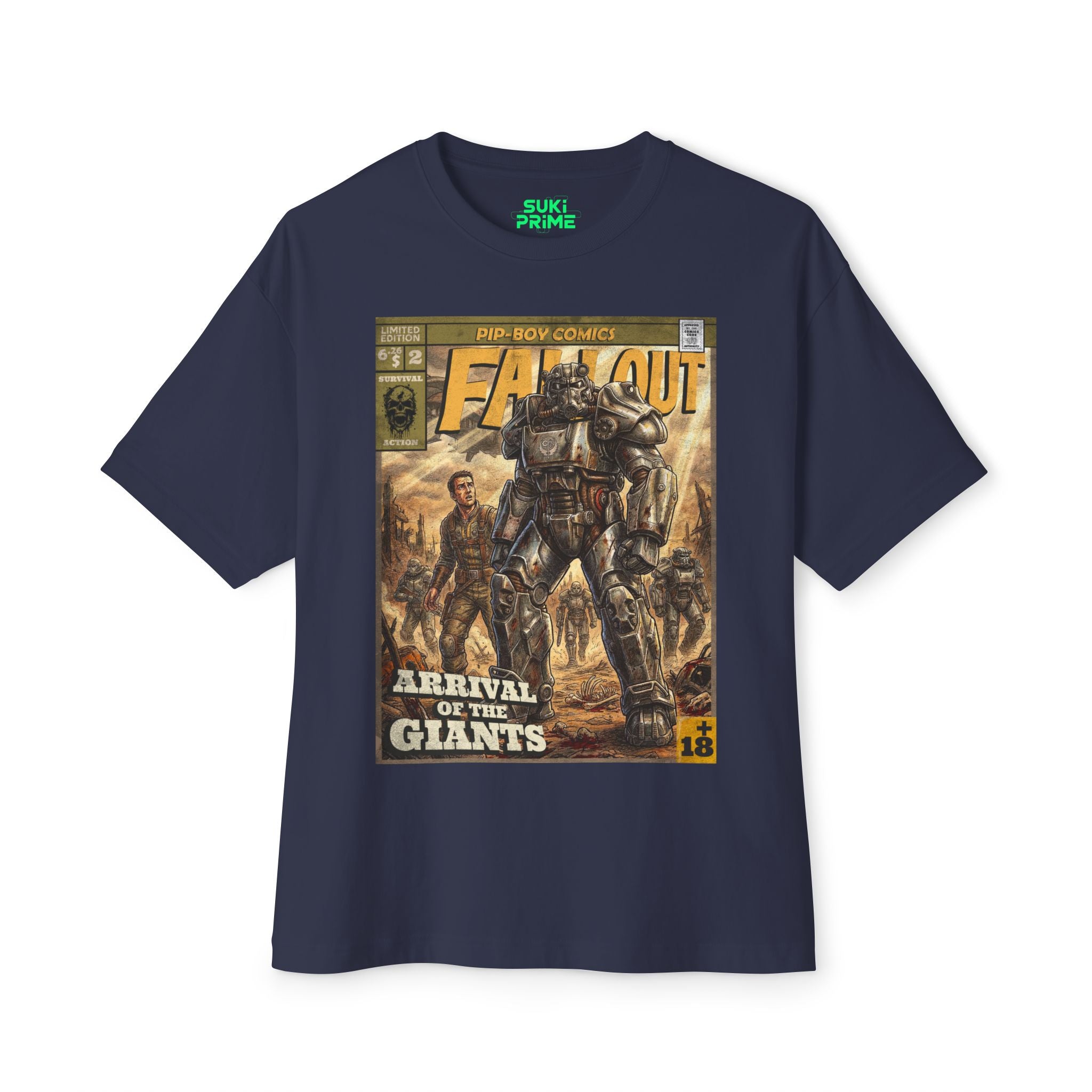 Fallout Comic Cover Oversized T‑Shirt