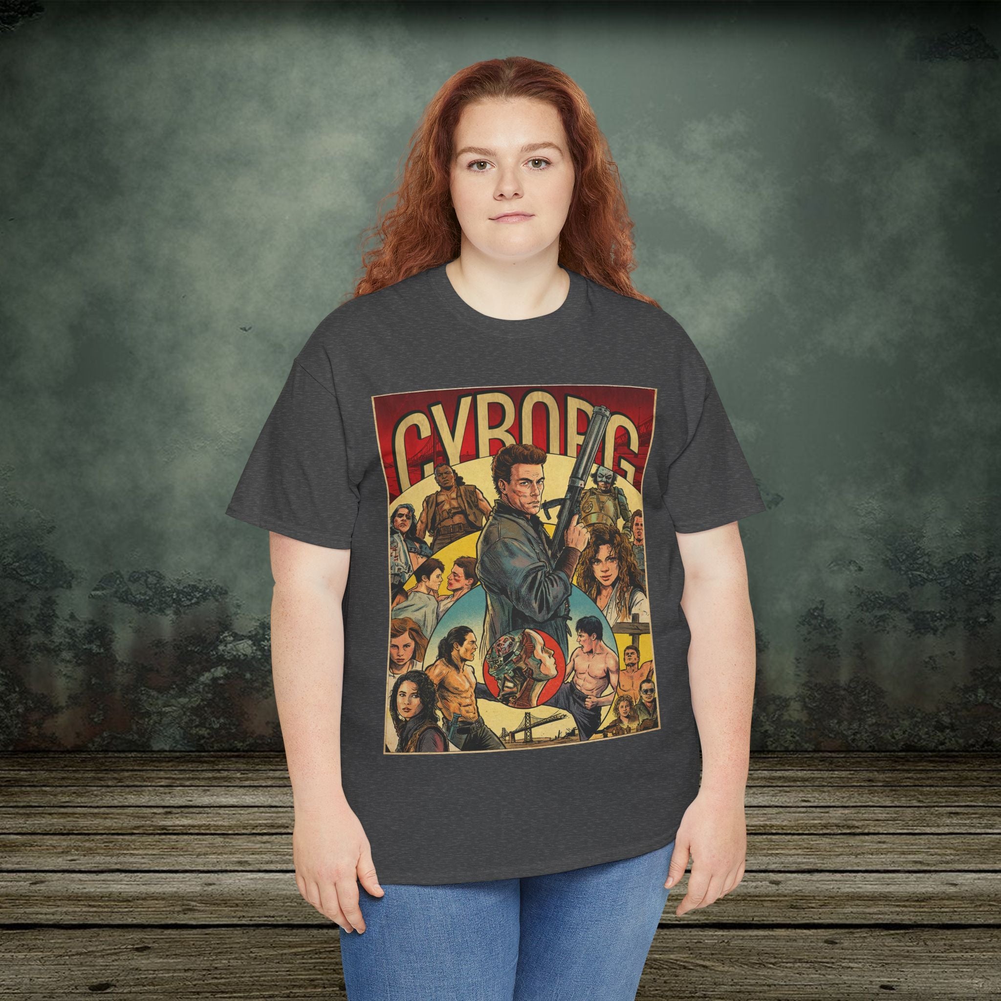 Cyborg Vintage Retro Comic Cover T-Shirt