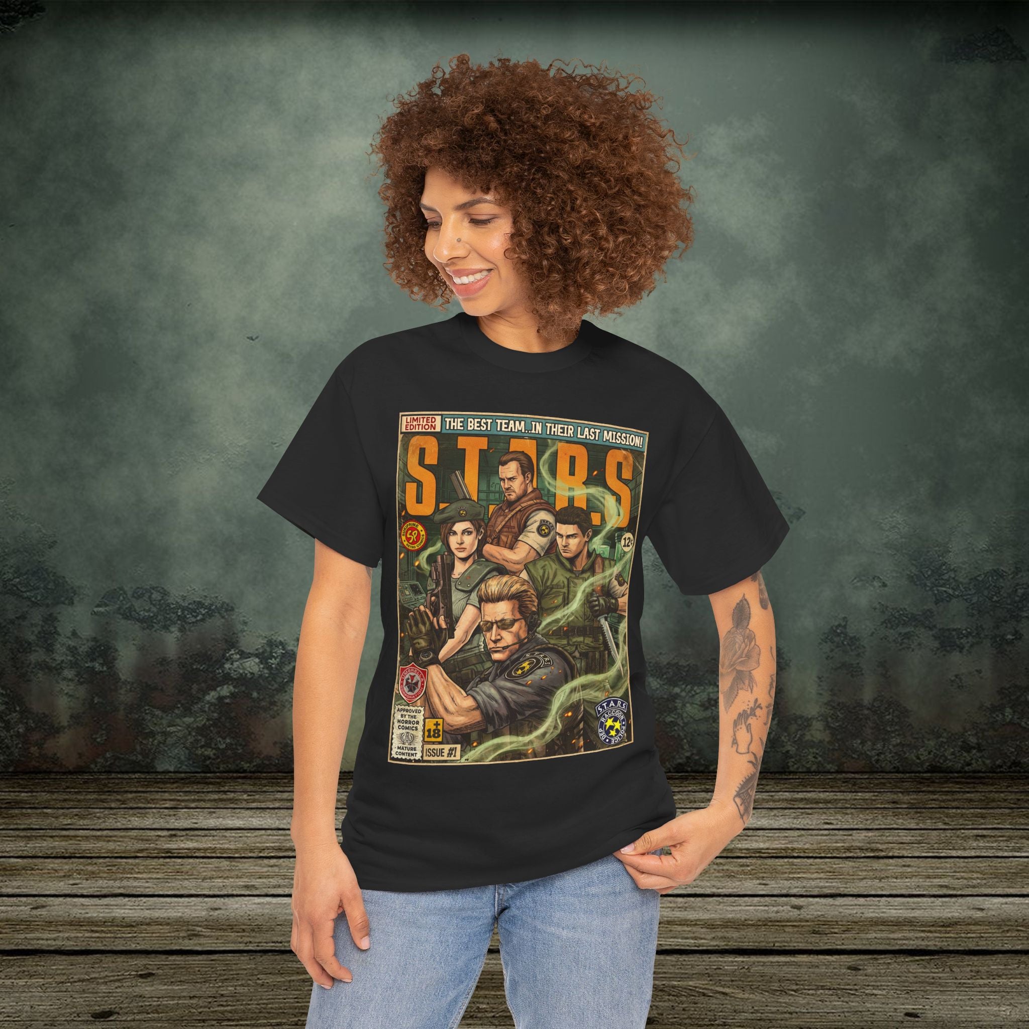 Resident Evil S.T.A.R.S Comic Art T-Shirt