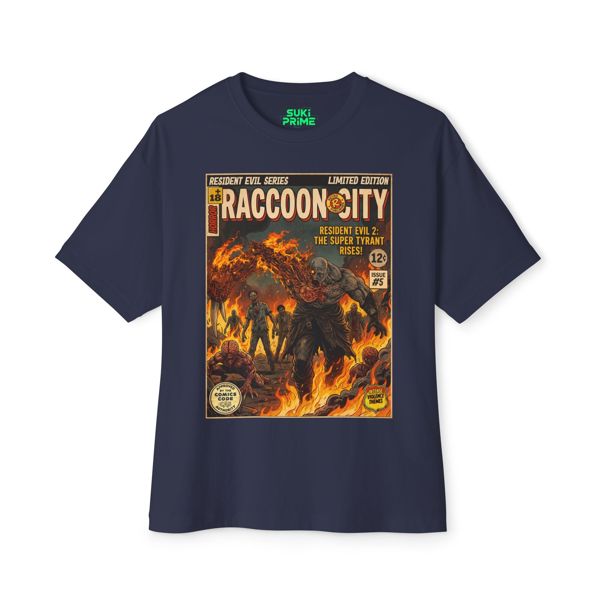 Resident Evil 2 Comic Cover Oversized T-Shirt