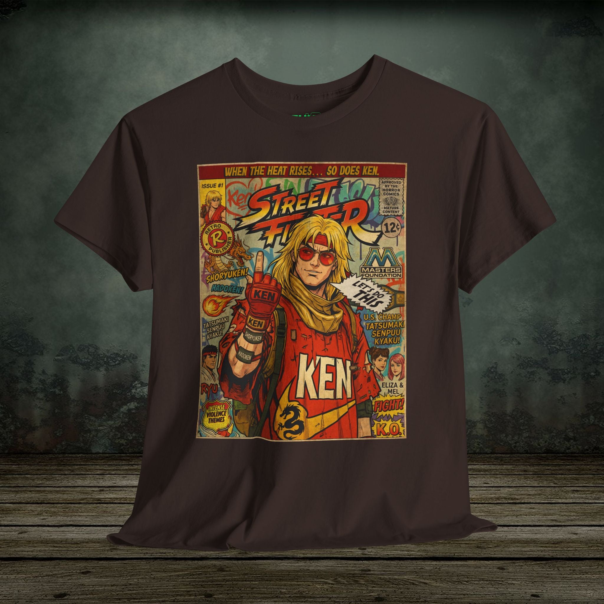 Street Fighter Ken | Vintage Retro Gaming T-Shirt