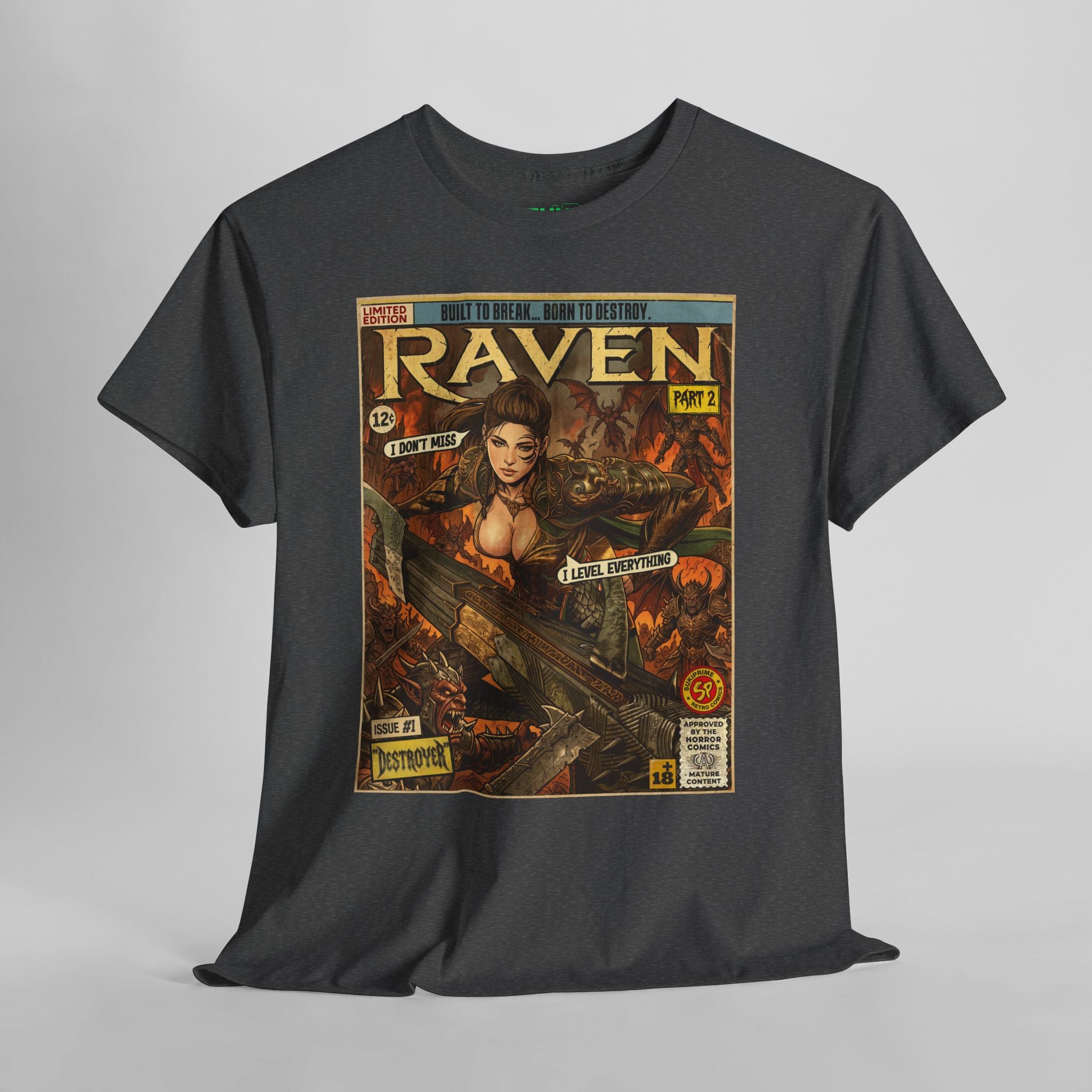 Raven 2 Destroyer Comic Art T-Shirt