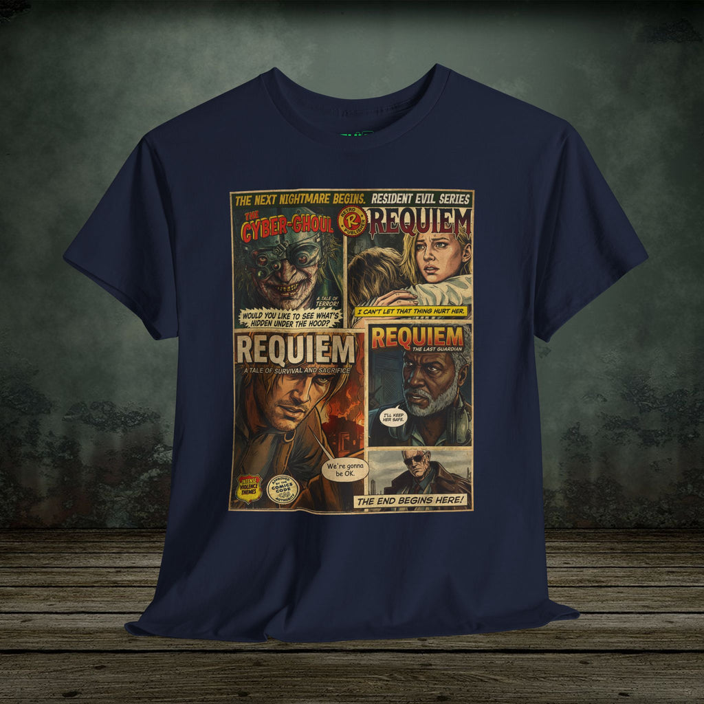 Resident Evil Requiem | Vintage Retro Gaming T-Shirt