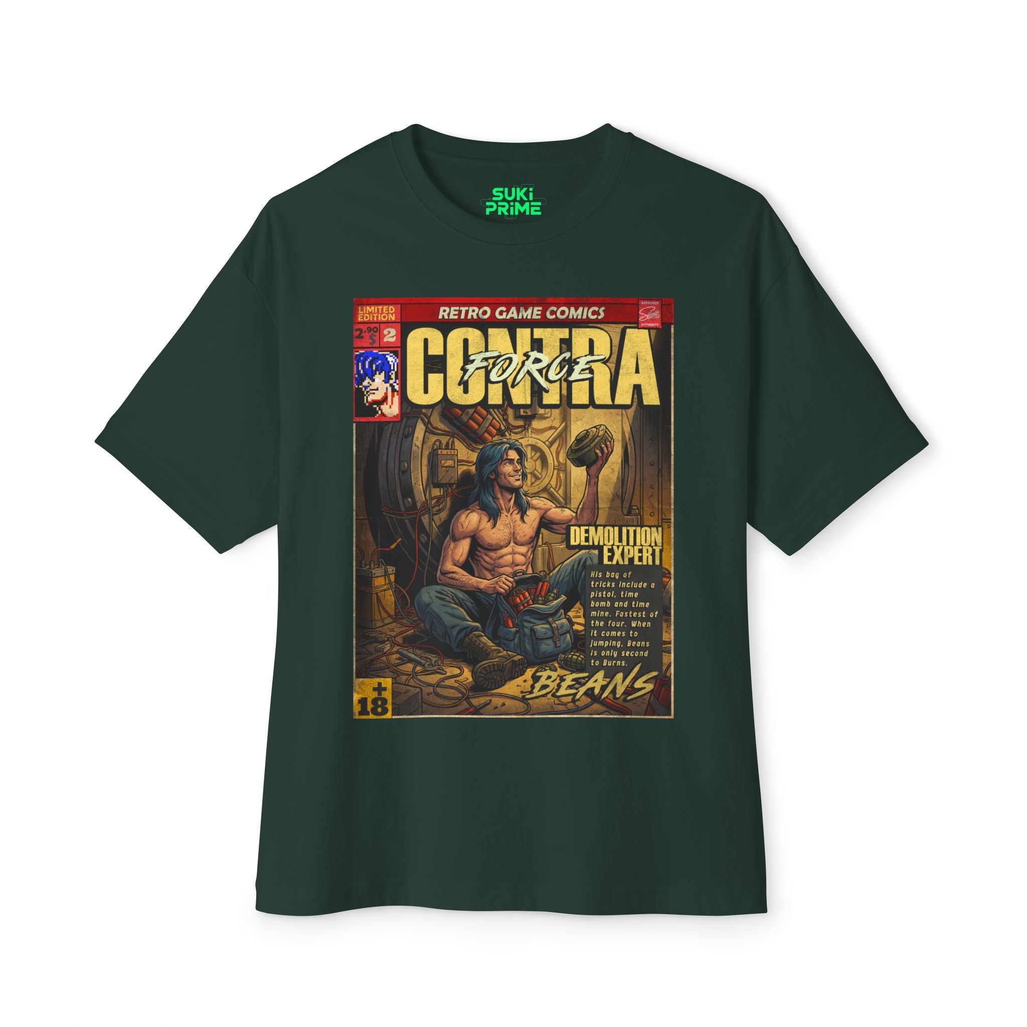 Contra Force Comic Cover Oversized T-Shirt