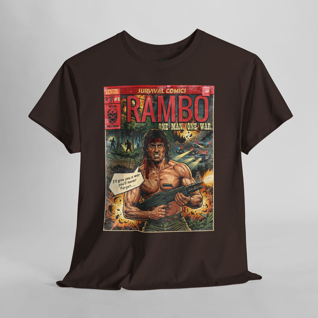 Rambo Vintage Retro Comic Cover T-Shirt