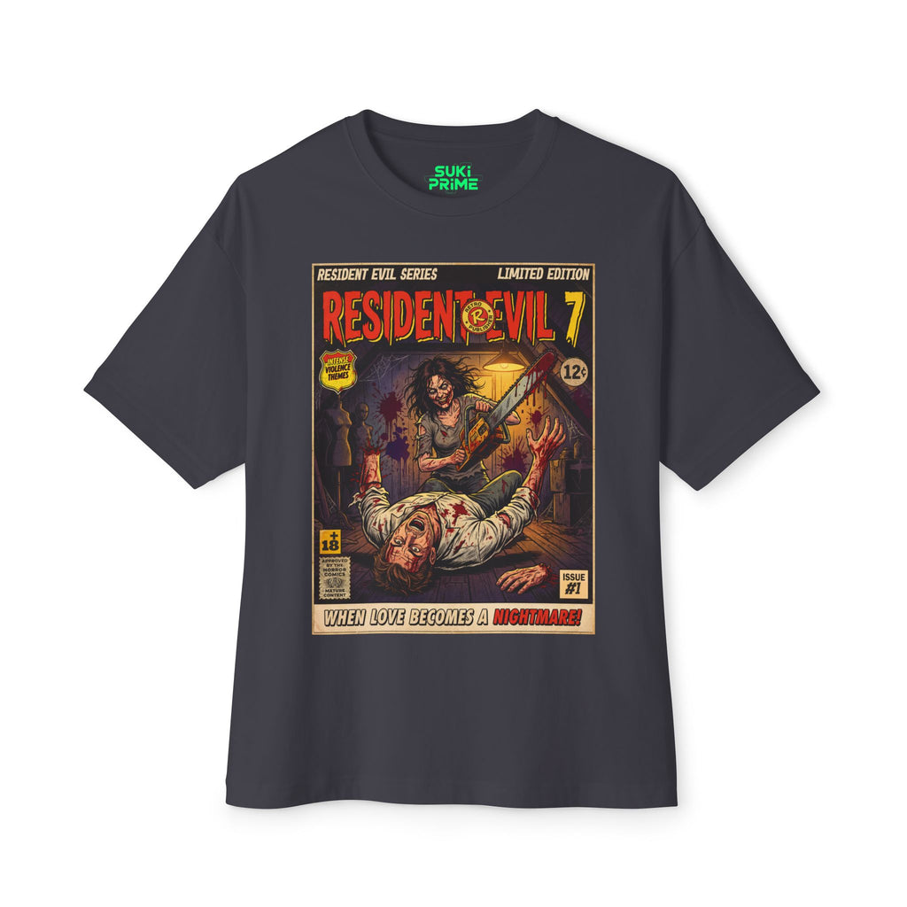Resident Evil 7 Comic Cover Oversized T-Shirt