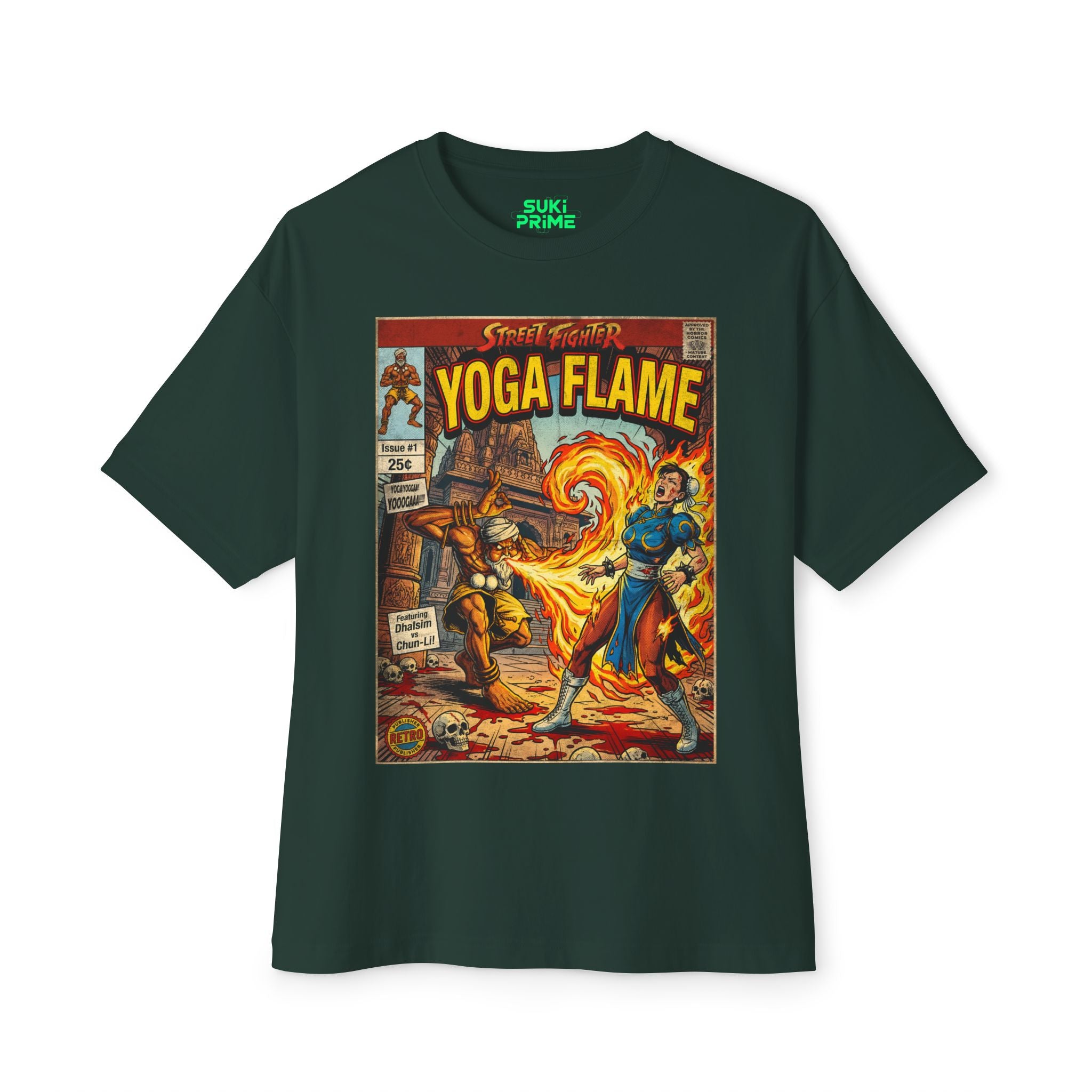 Dhalsim Street Fighter Comic Cover Oversized T-Shirt