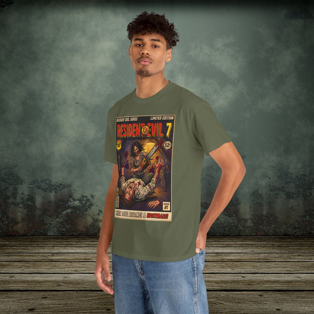 Resident Evil 7 Vintage Comic Art Gaming T-Shirt