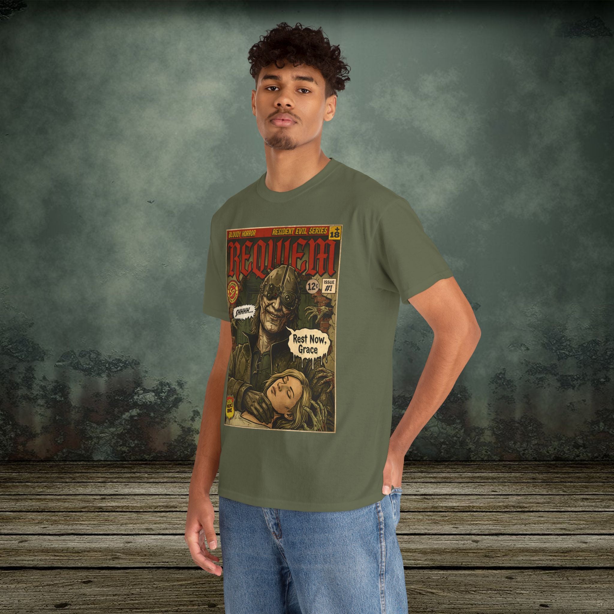Resident Evil Requiem | Vintage Retro Gaming T-Shirt