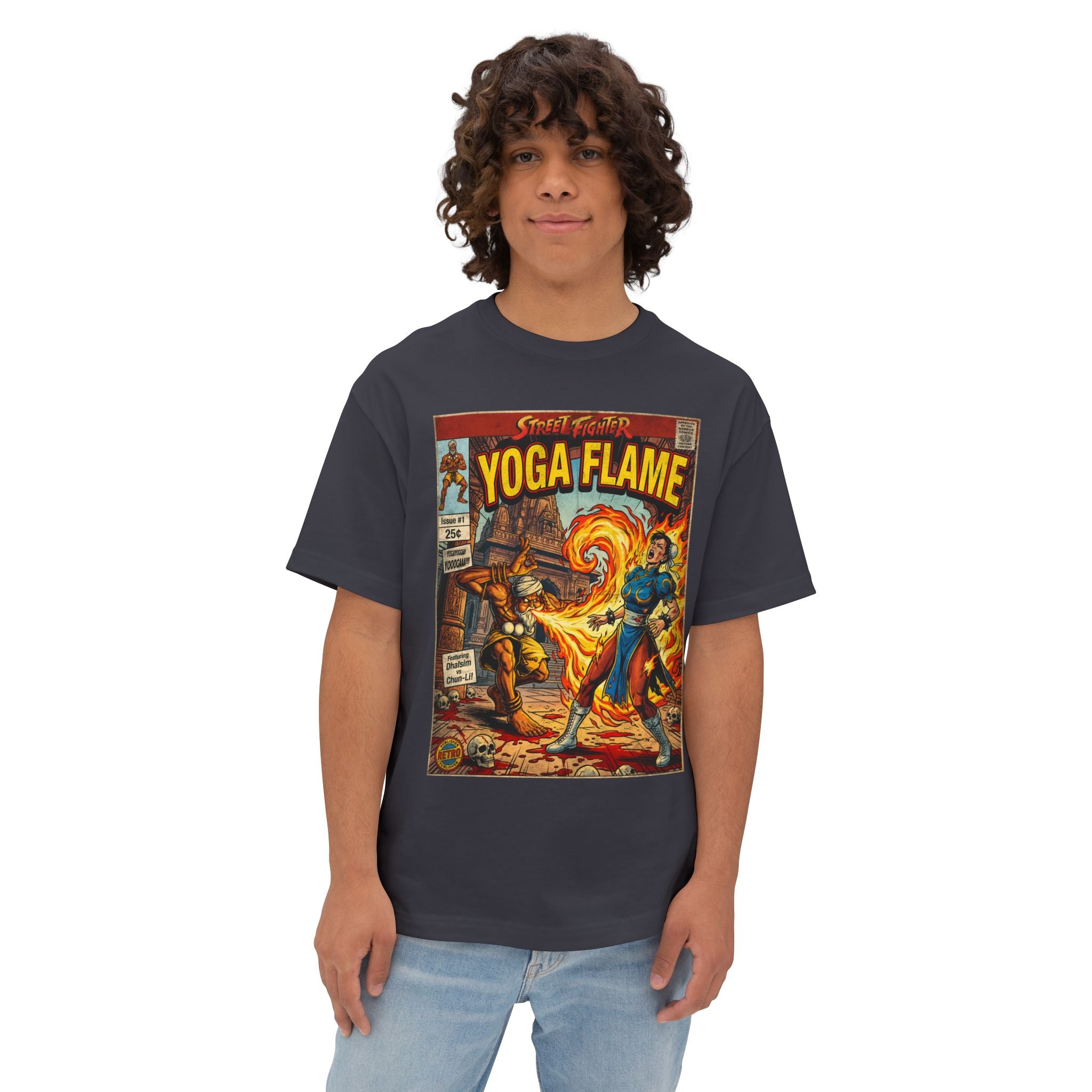 Dhalsim Street Fighter Comic Cover Oversized T-Shirt