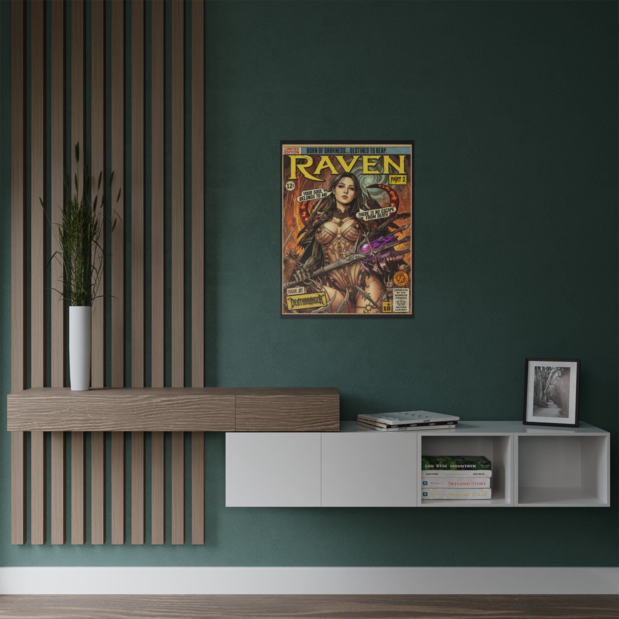 Raven 2 Deathbringer Comic Art Poster by SukiPrime