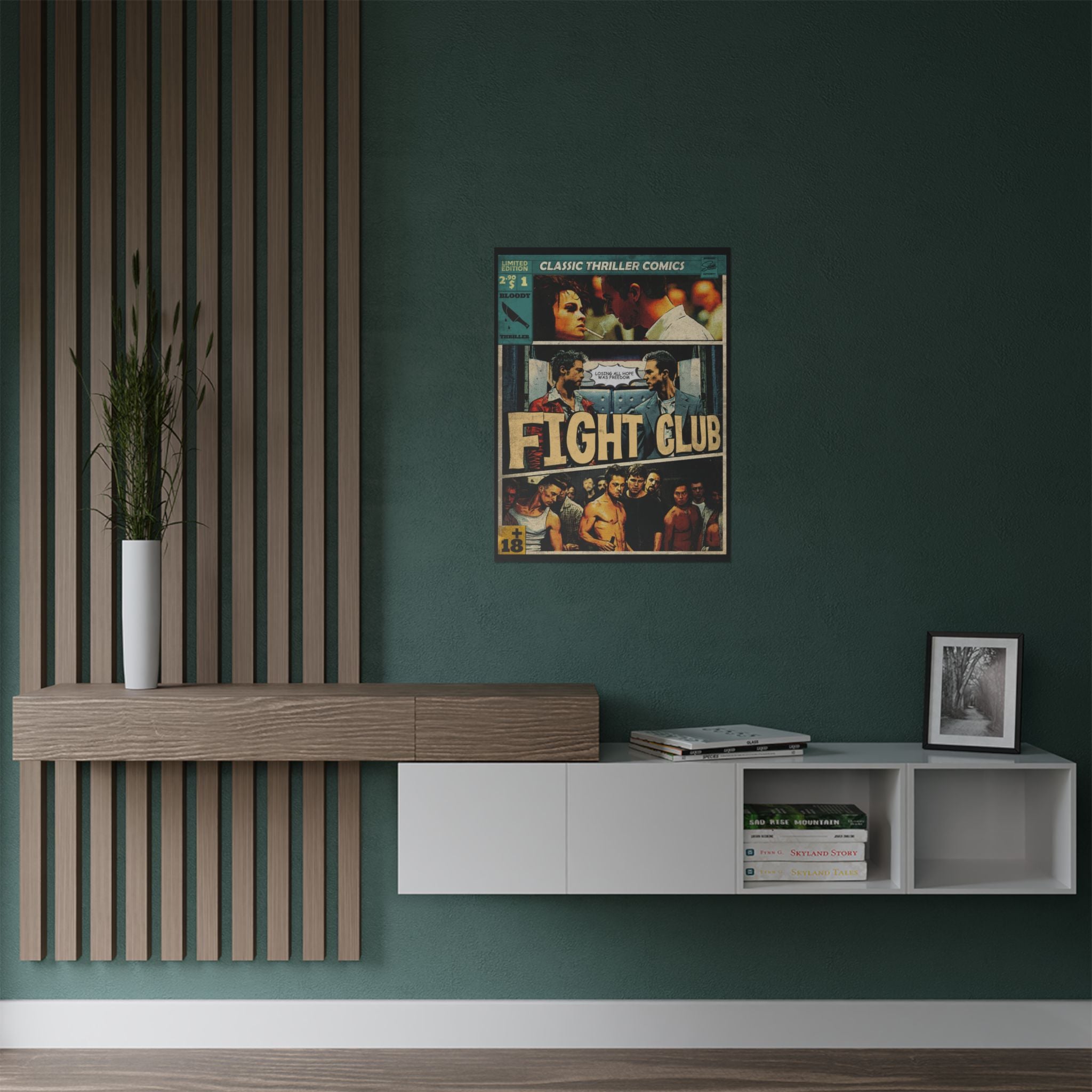 Fight Club Movie Comic Satin Poster (300gsm) 18″ x 24″ (Vertical)