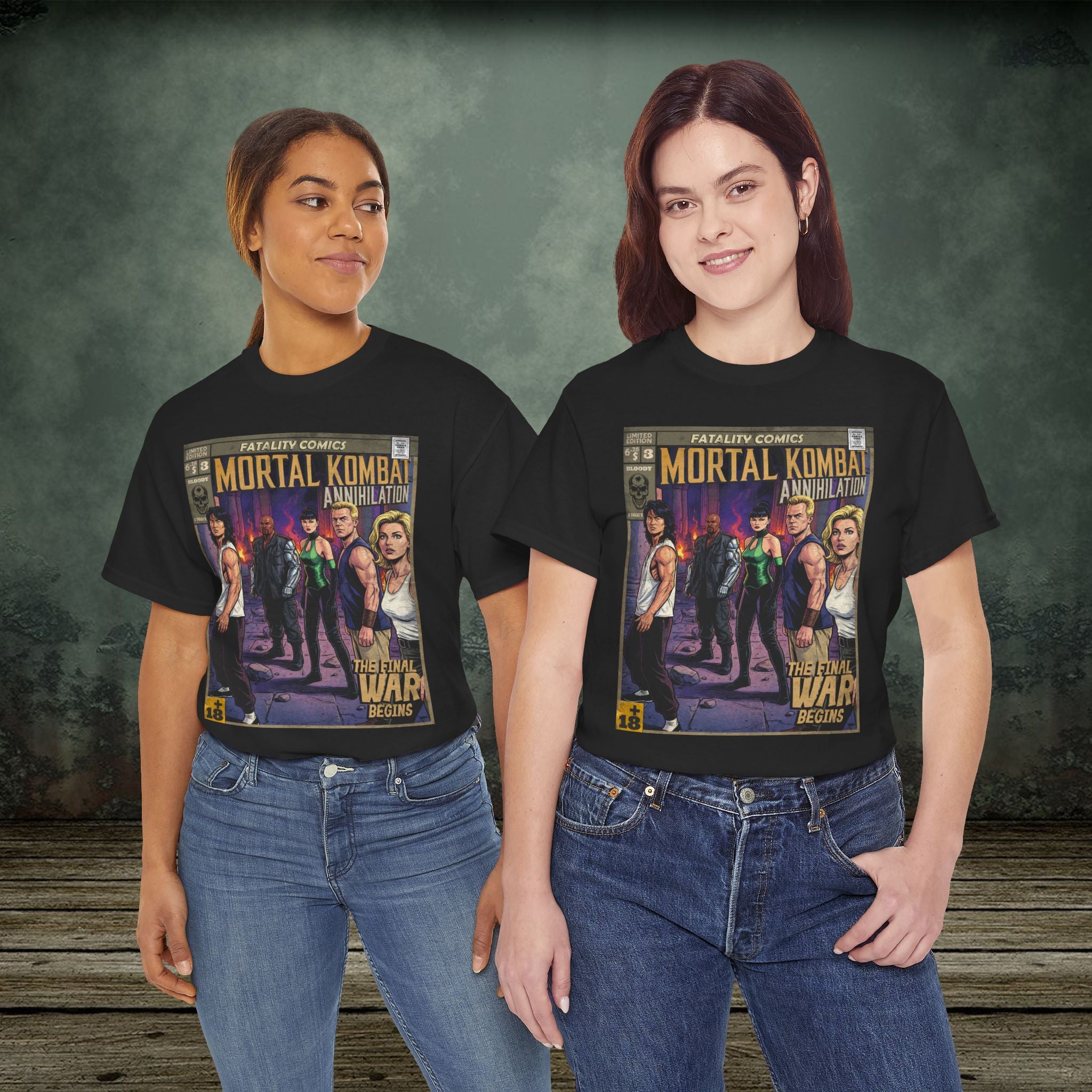 Mortal Kombat Vintage Retro Comic Cover T-Shirt