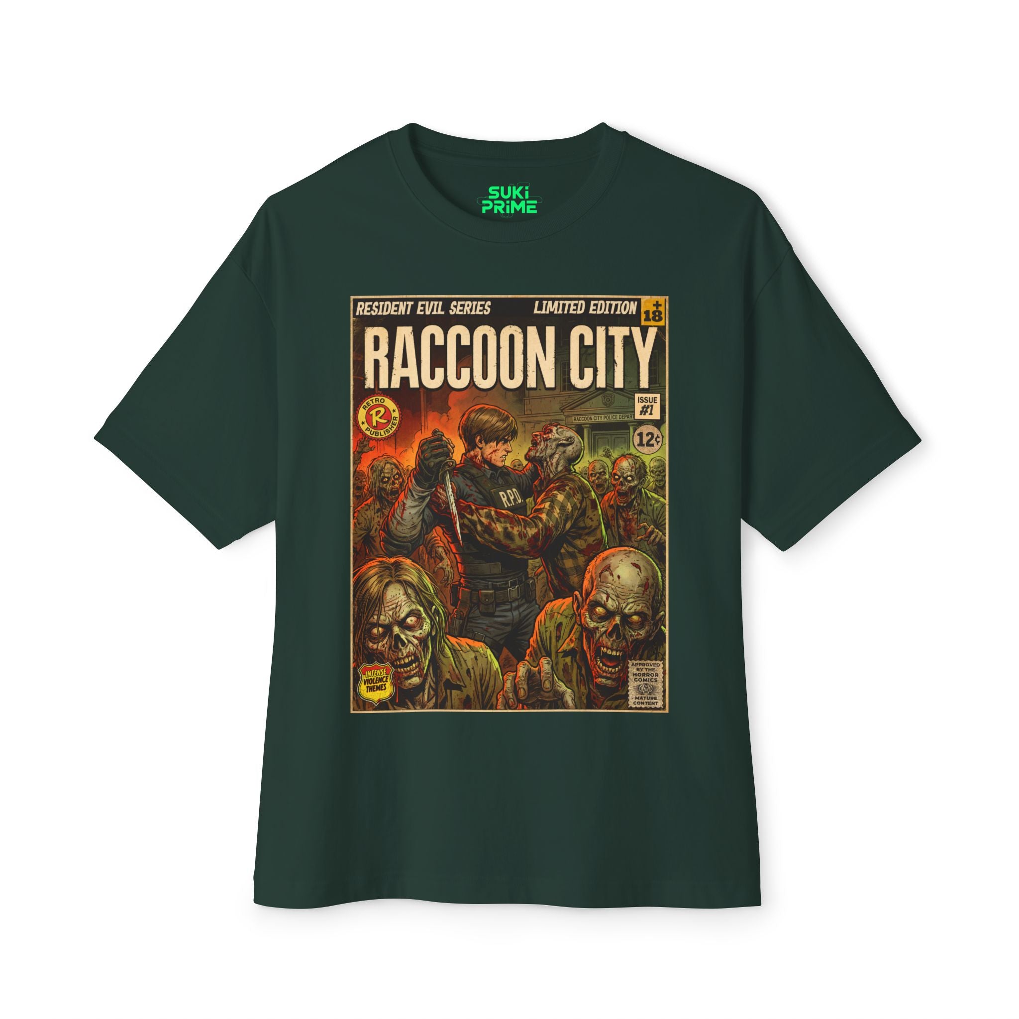 Resident Evil 2 Comic Cover Oversized T-Shirt