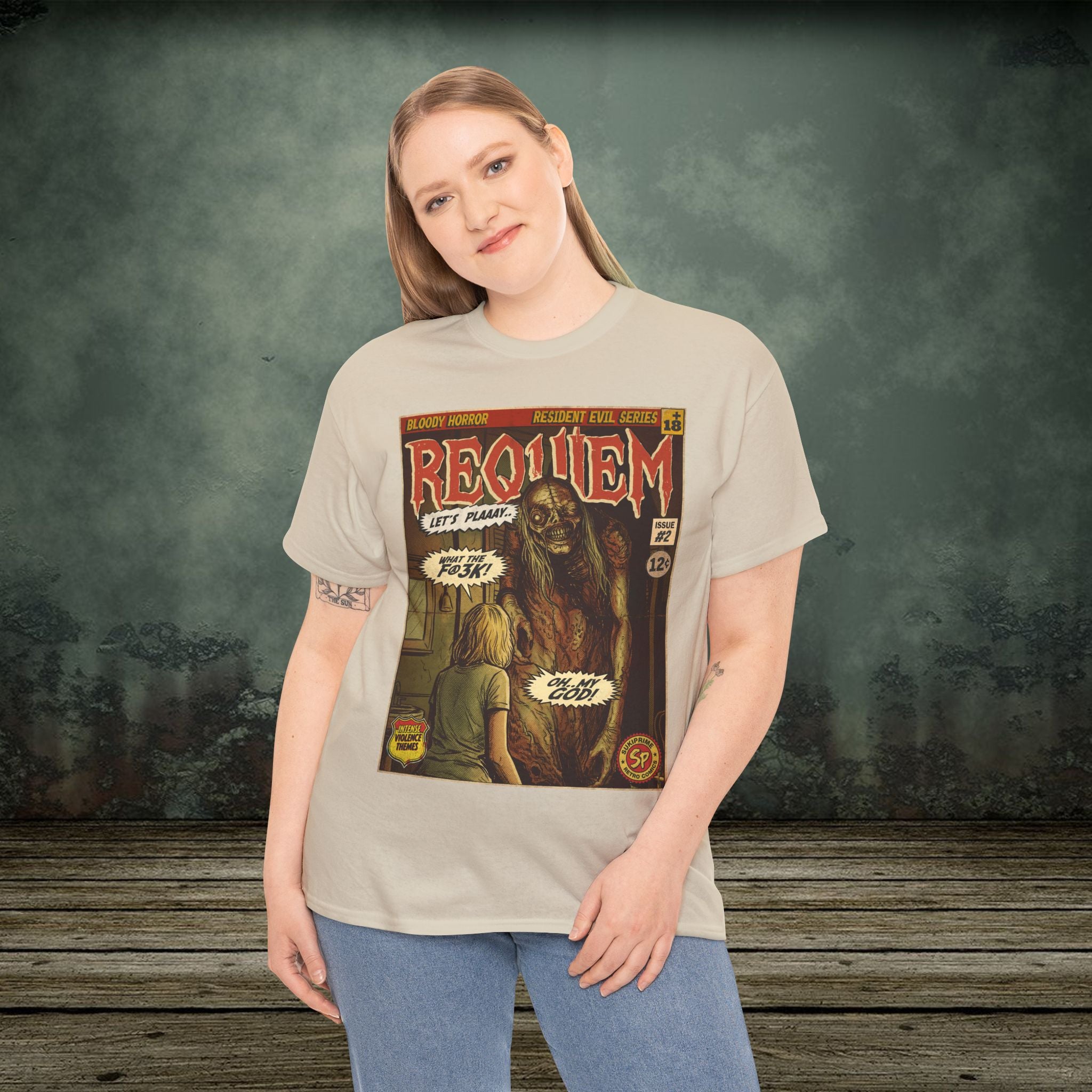 Resident Evil Requiem | Vintage Retro Gaming T-Shirt