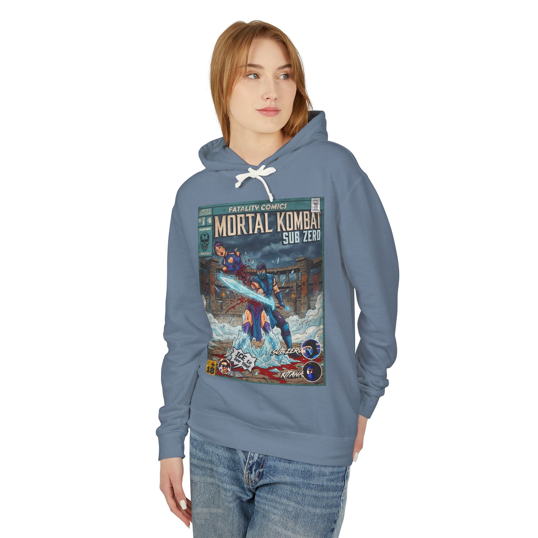 Sub-Zero Mortal Kombat Comic Cover Hoodie
