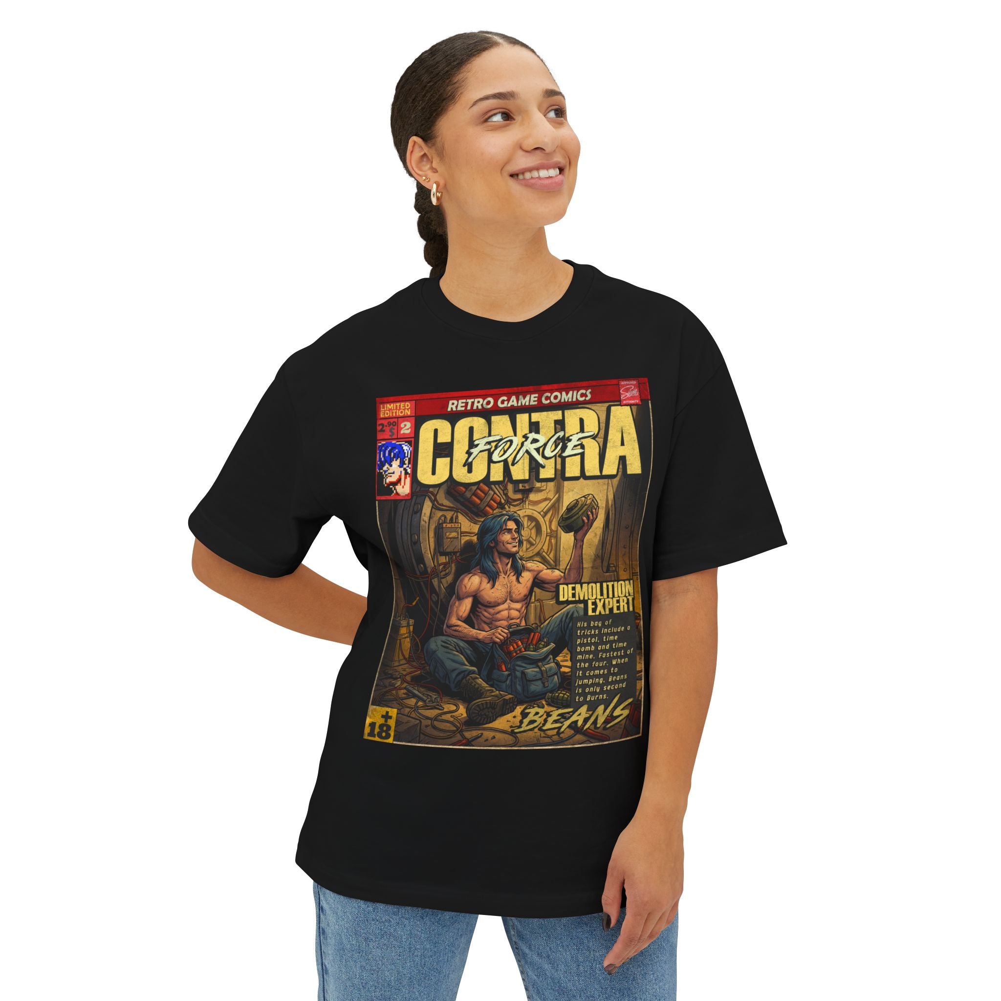 Contra Force Comic Cover Oversized T-Shirt
